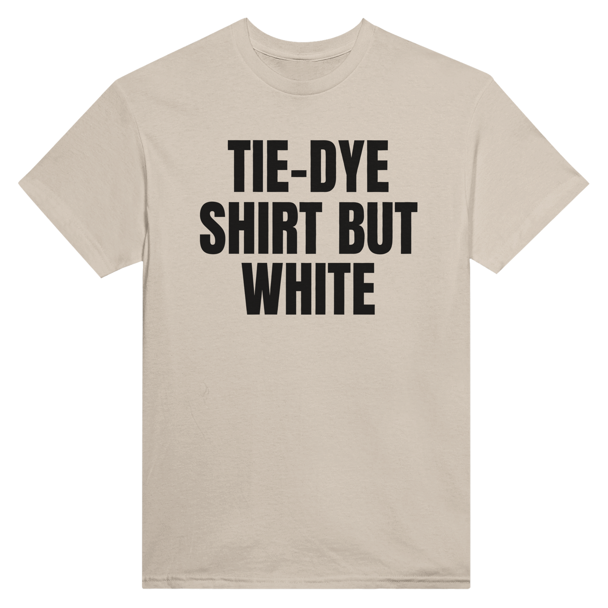 Tie-dye shirt but white – morsom t-skjorte fra Køddeklær