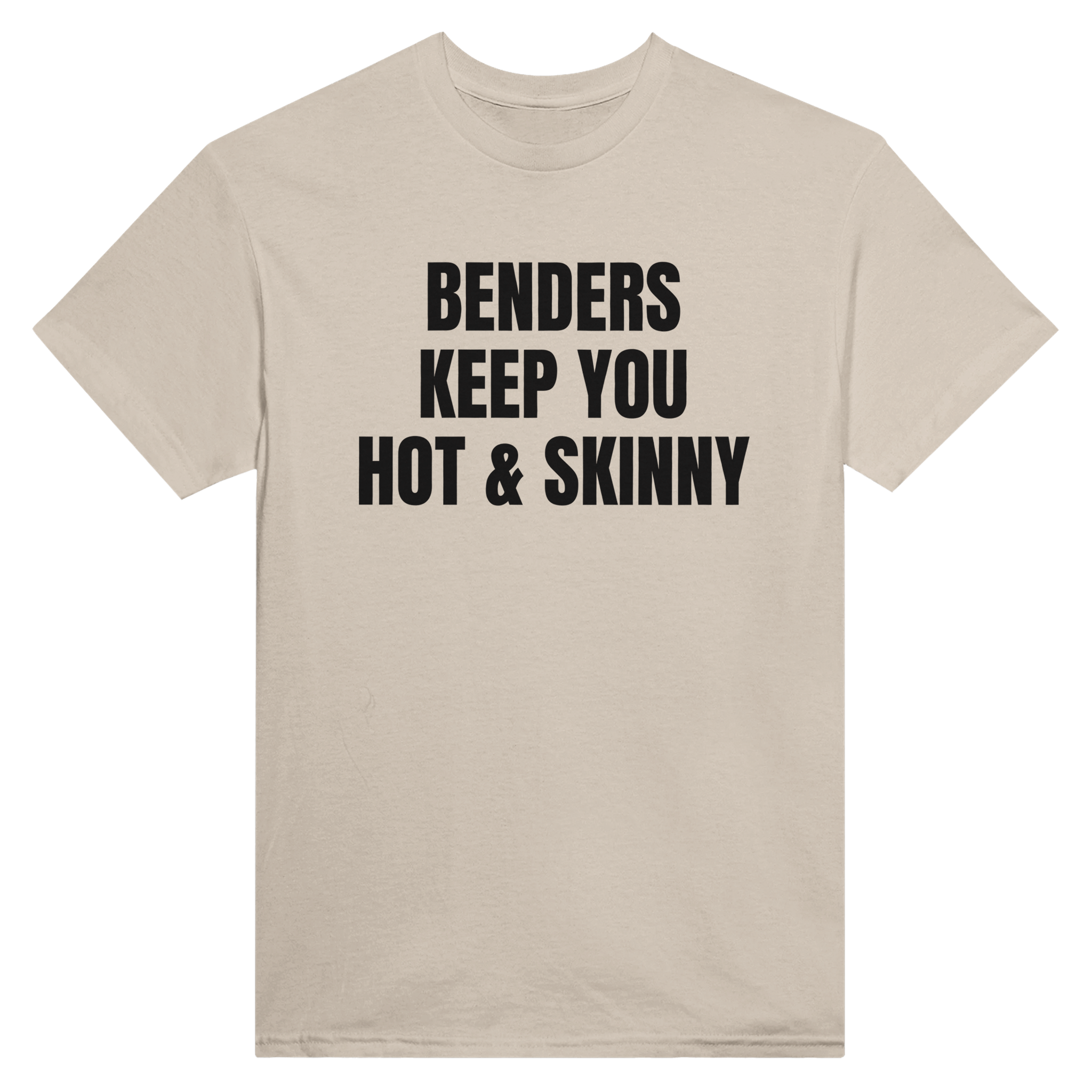 Benders keep you hot & skinny – morsom t-skjorte fra Køddeklær