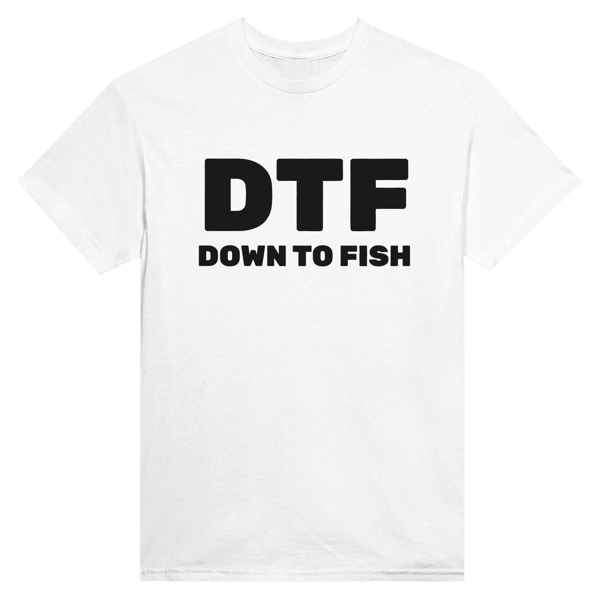 Dtf down to fish – morsom t-skjorte fra Køddeklær