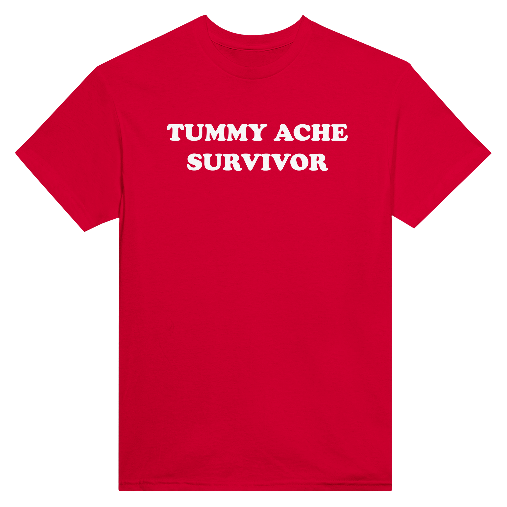 Tummy ache survivor – morsom t-skjorte fra Køddeklær