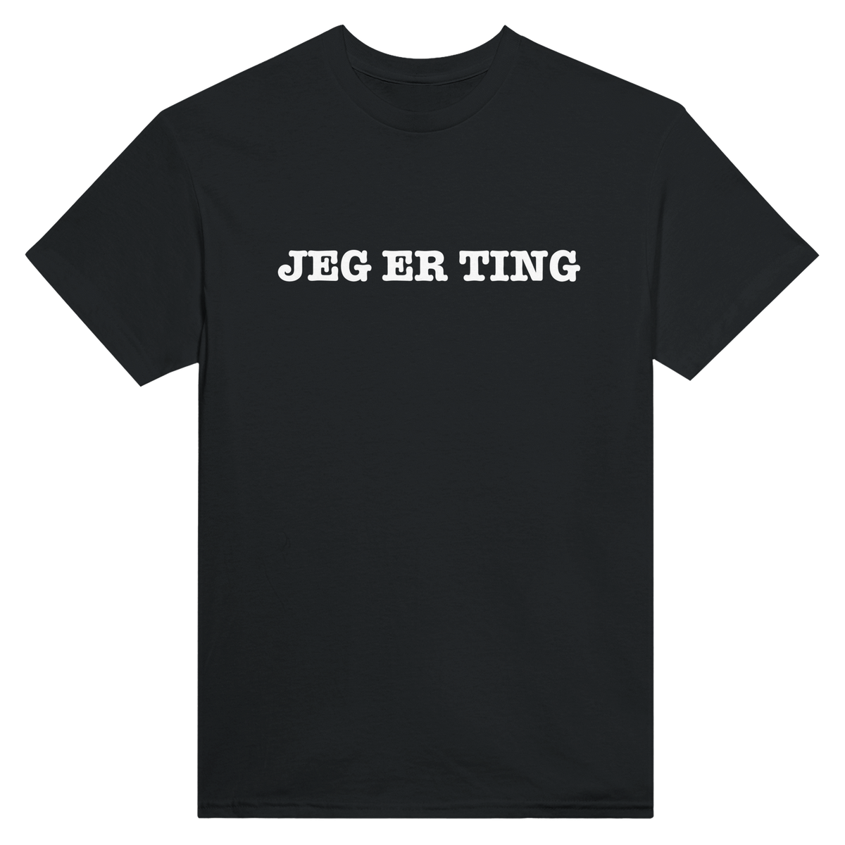 Jeg er ting – morsom t-skjorte med norsk humor fra Køddeklær
