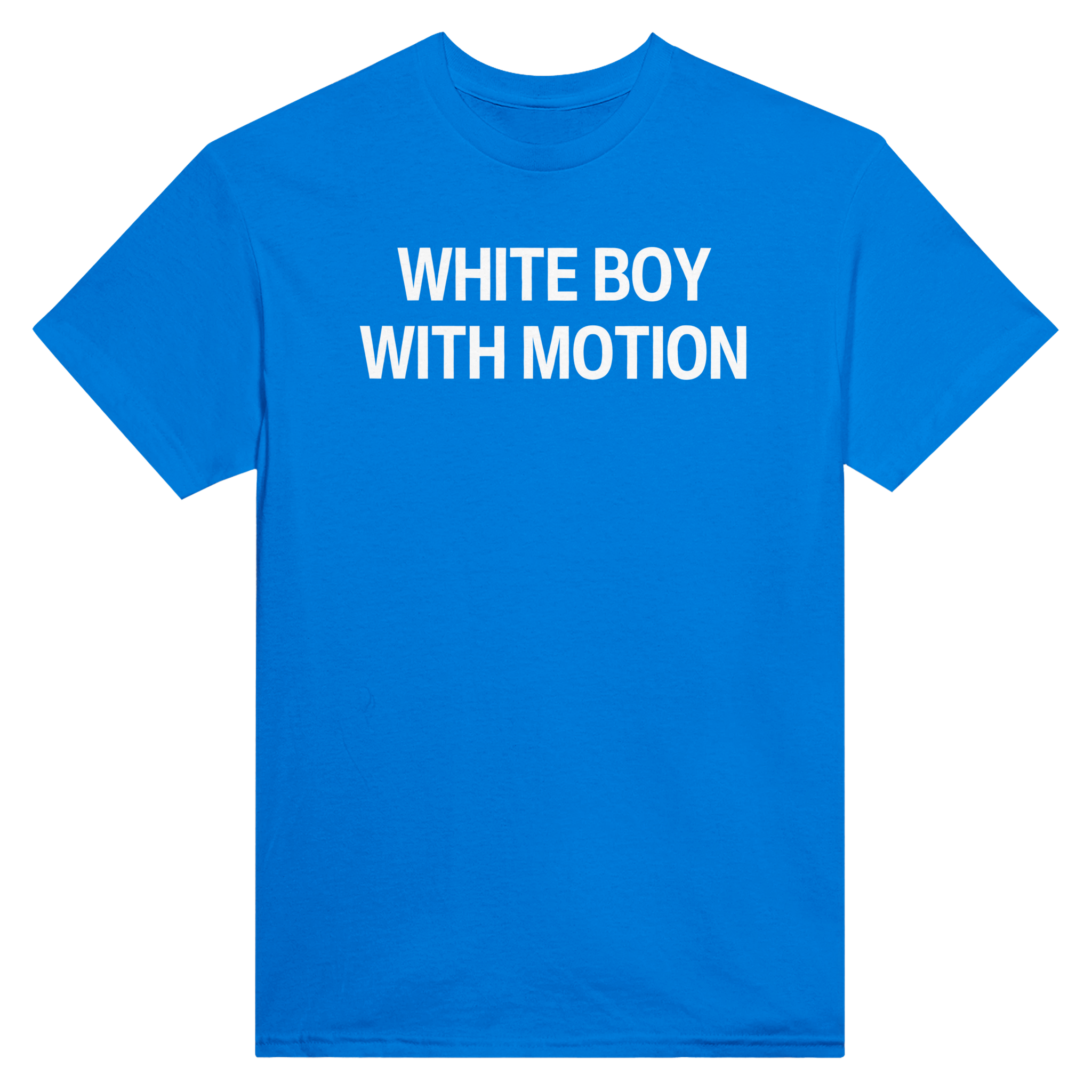 White boy with motion – morsom t-skjorte fra Køddeklær