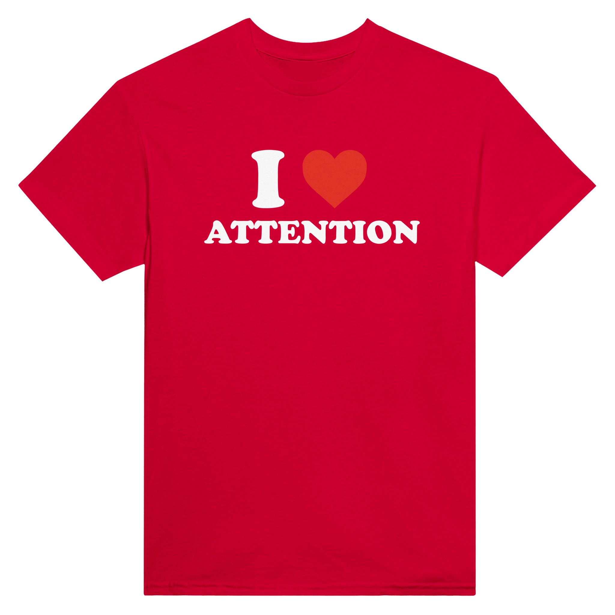I love attention – morsom t-skjorte fra Køddeklær