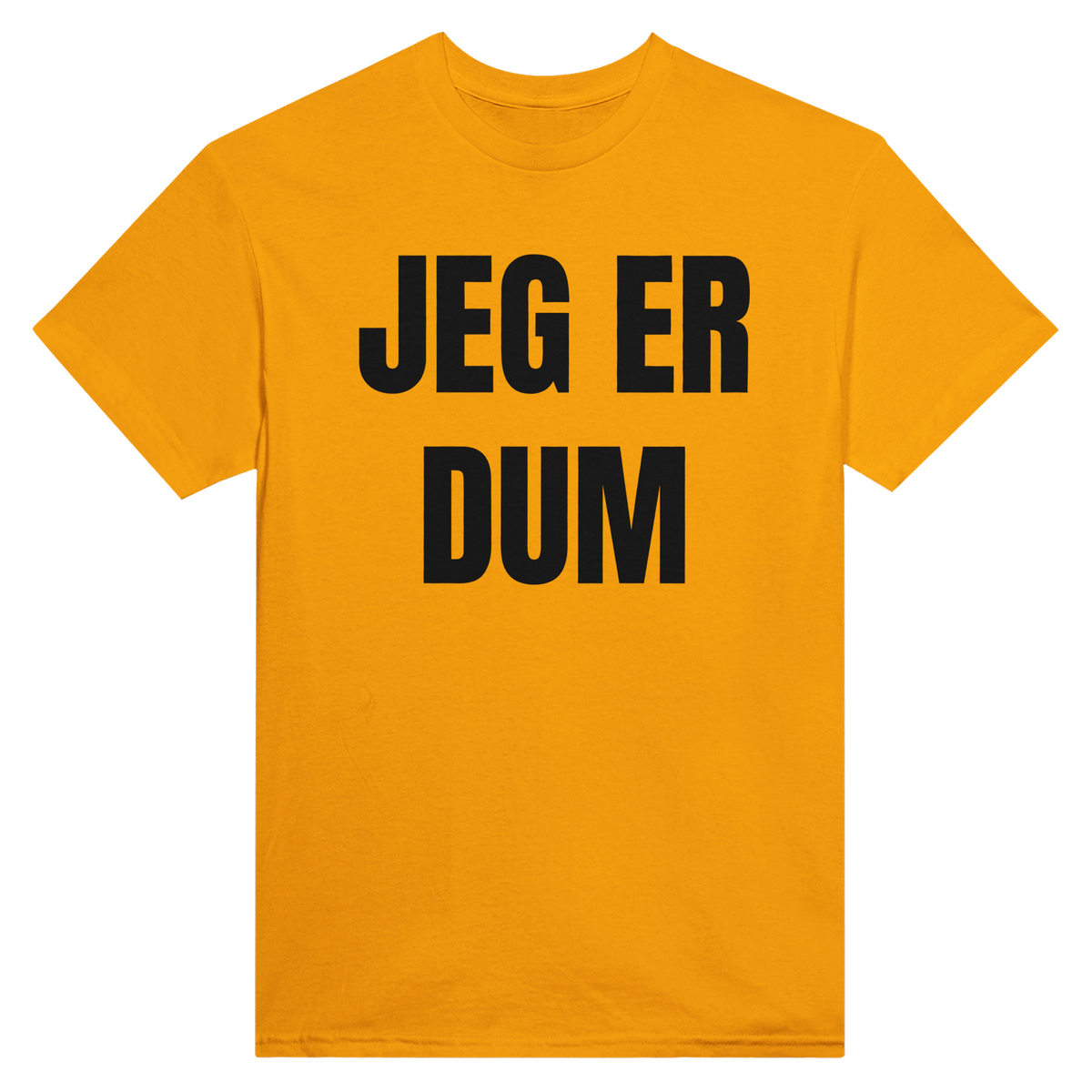 Jeg er dum – morsom t-skjorte med norsk humor fra Køddeklær