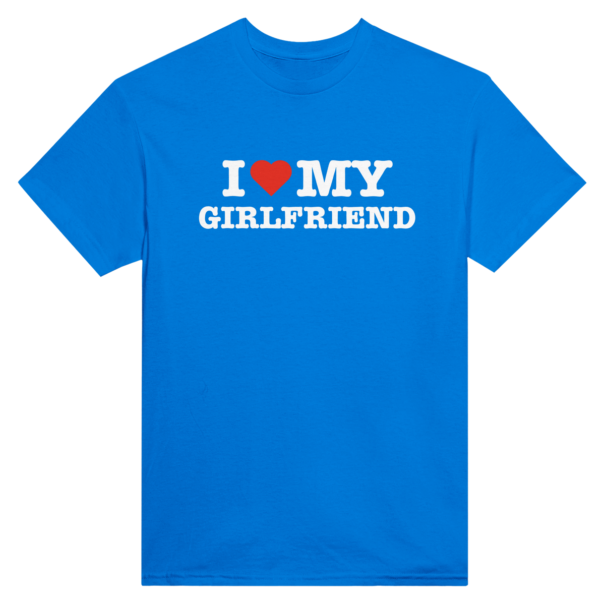 I love my girlfriend – morsom t-skjorte fra Køddeklær