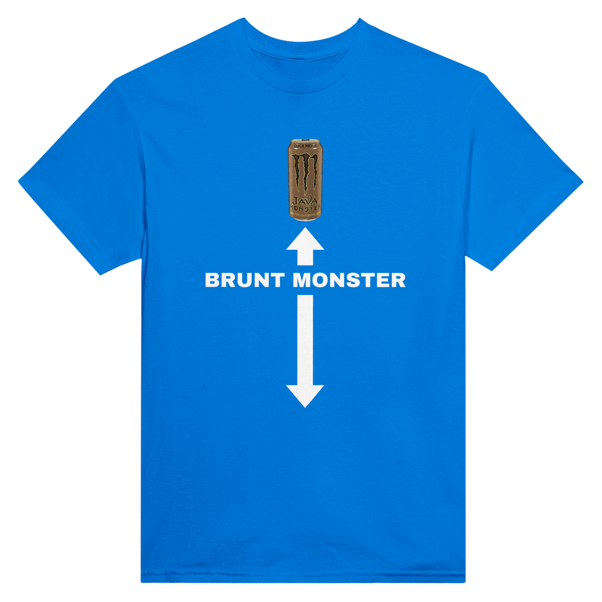 Brunt monster – morsom t-skjorte med norsk humor fra Køddeklær