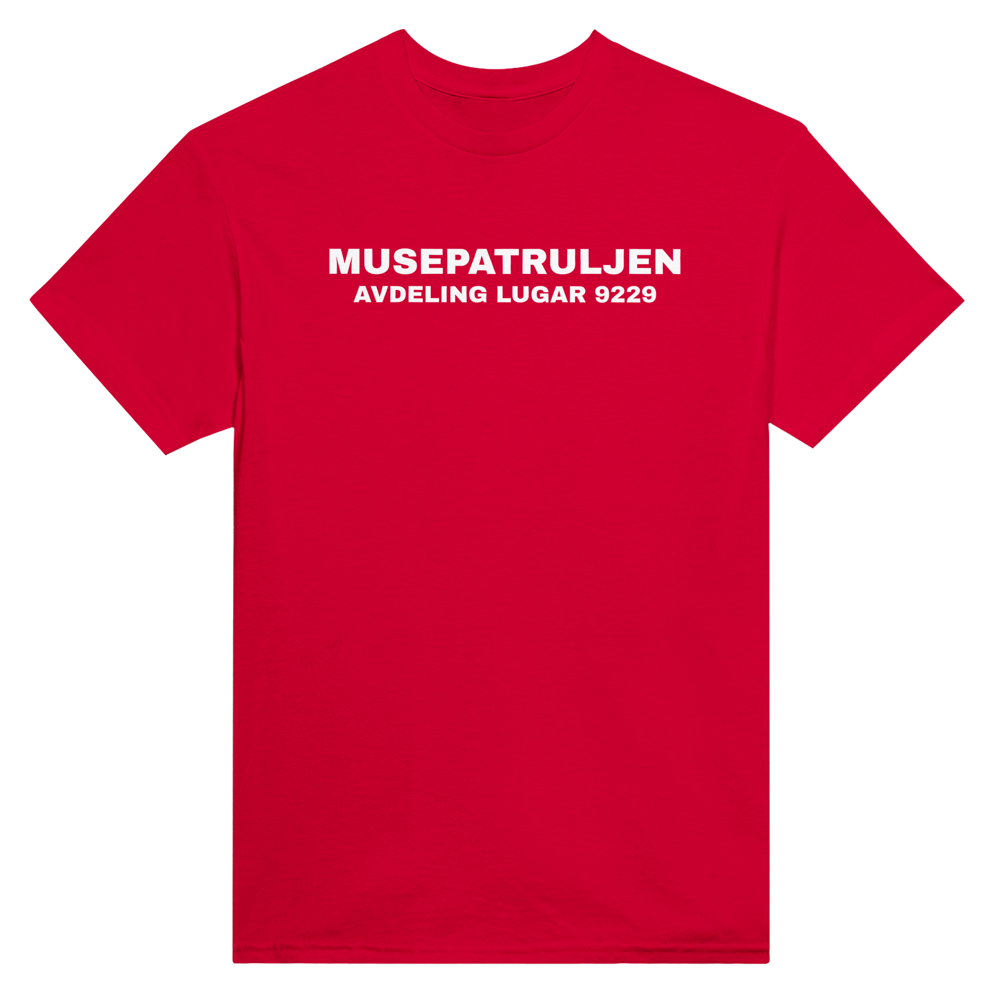 Musepatruljen avdeling lugar 9229 – morsom t-skjorte fra Køddeklær