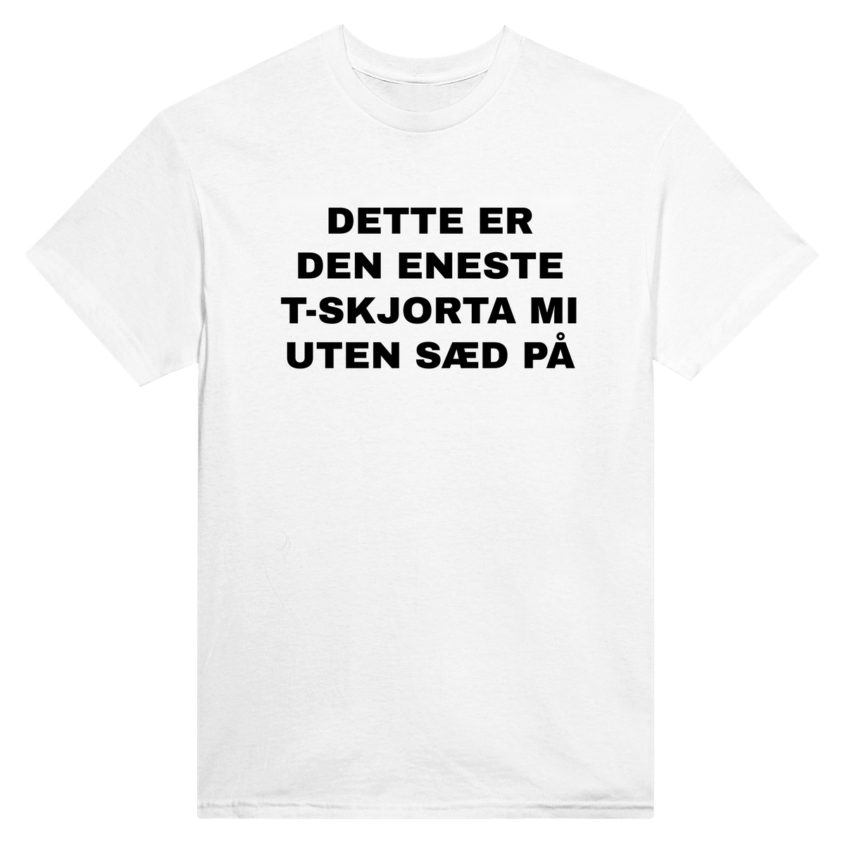 Dette er den eneste t-skjorta mi uten sæd på - t-skjorte – White