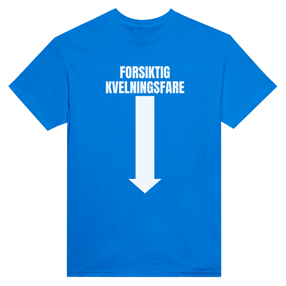 Forsiktig kvelningsfare - t-skjorte – Royal
