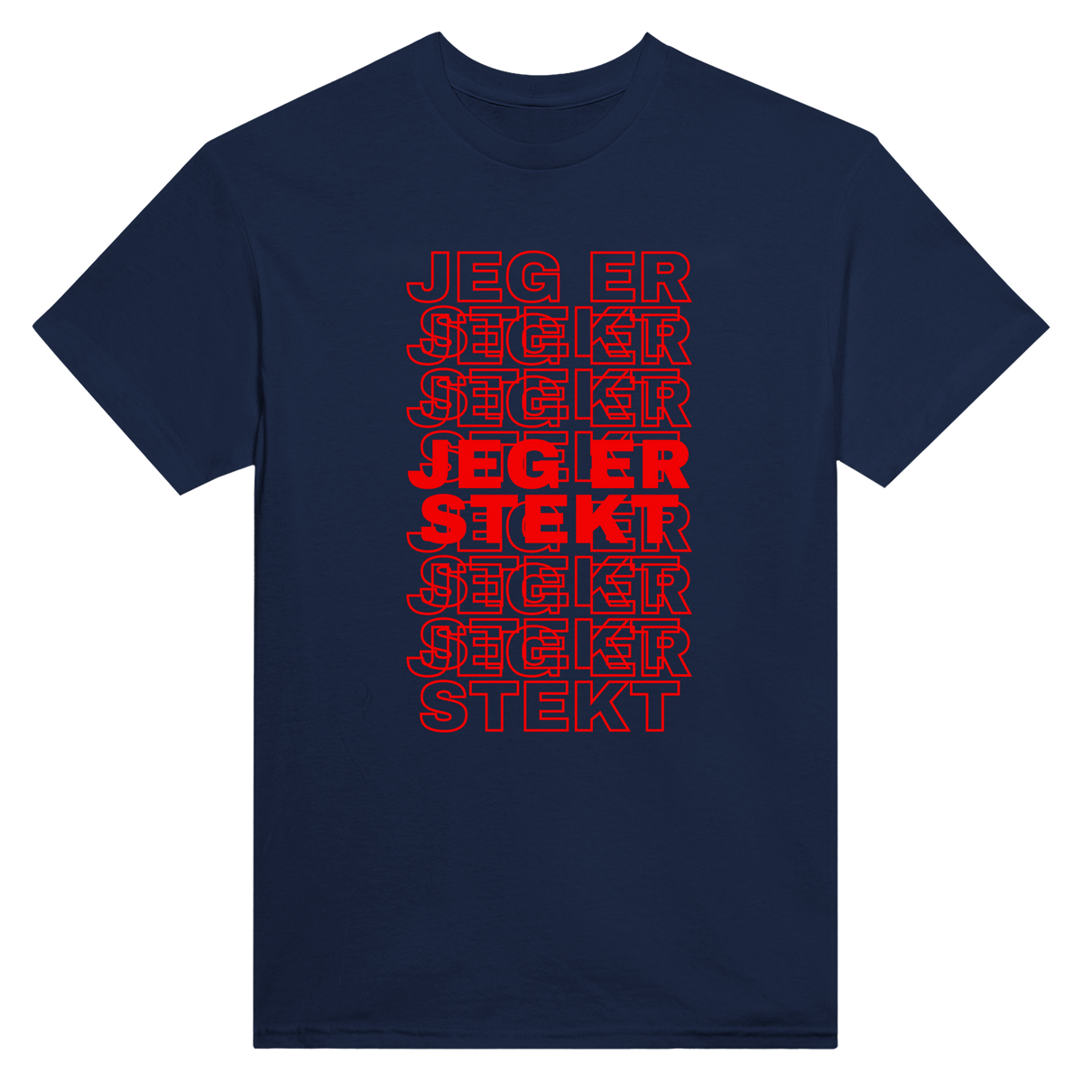 Jeg er stekt - t-skjorte – Navy