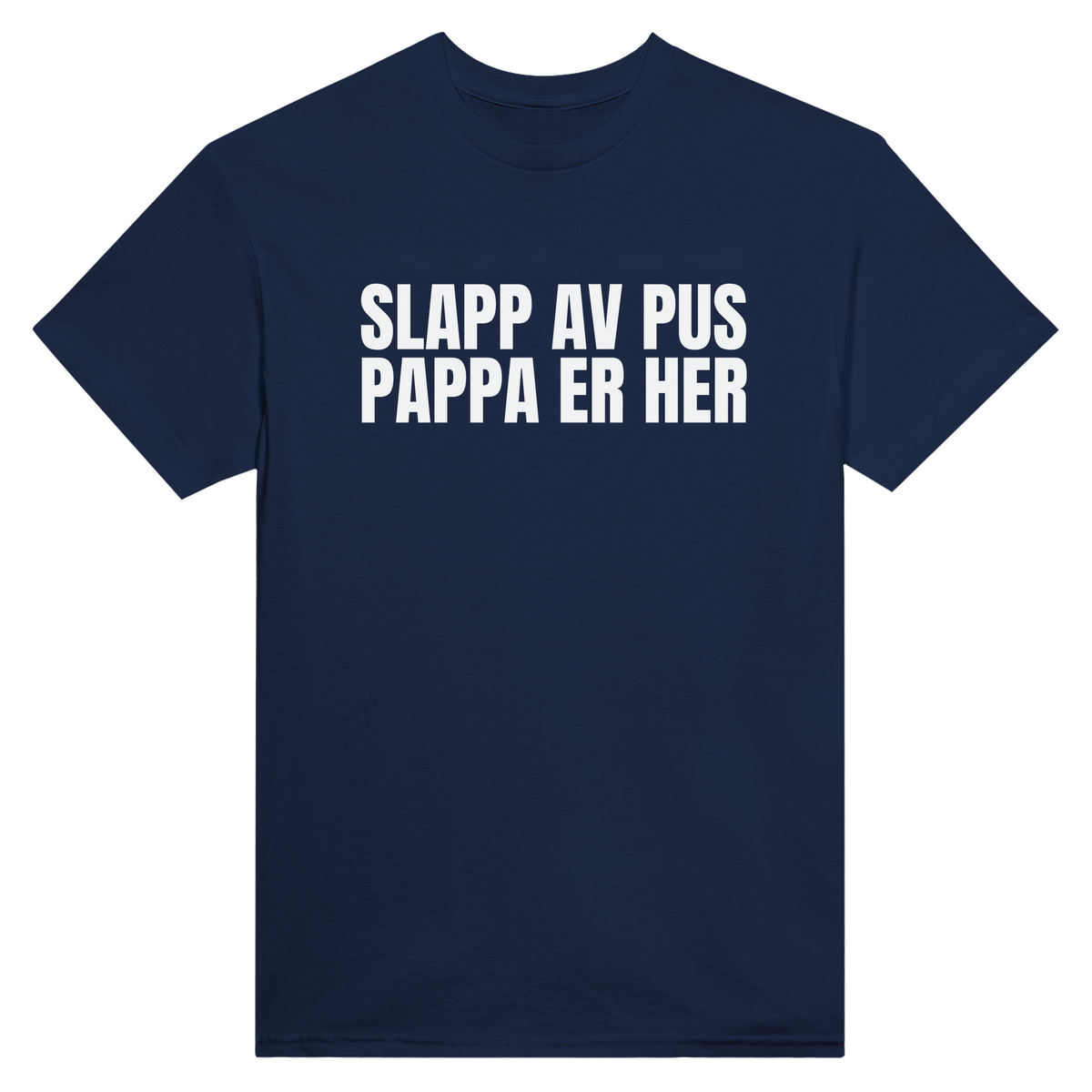 Slapp av pus pappa er her - t-skjorte – Navy