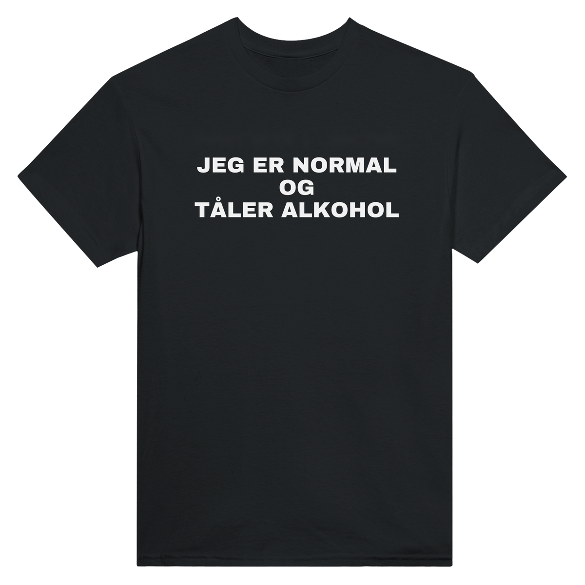 Jeg er normal og tåler alkohol - t-skjorte – Black