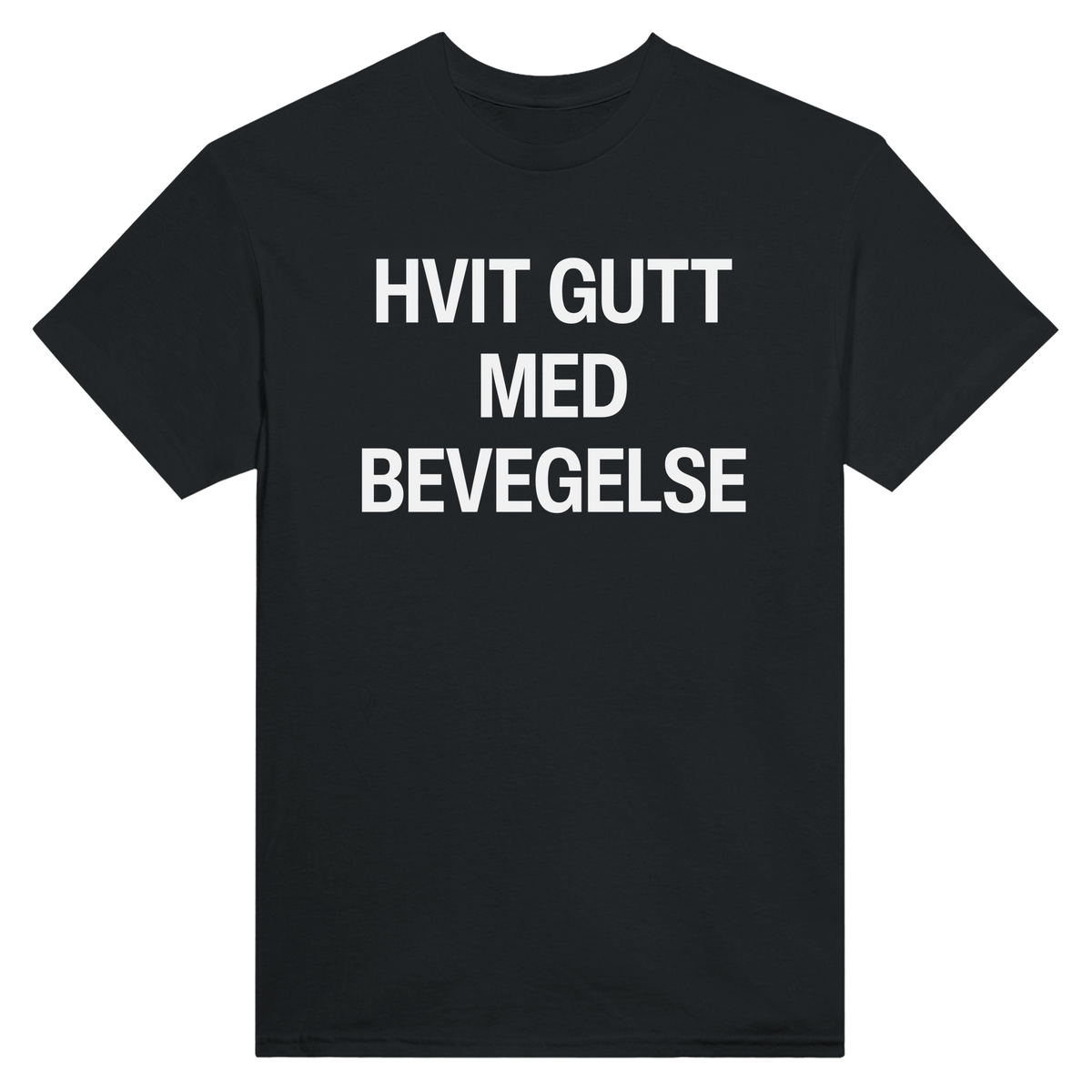 Hvit gutt med bevegelse - t-skjorte – Black