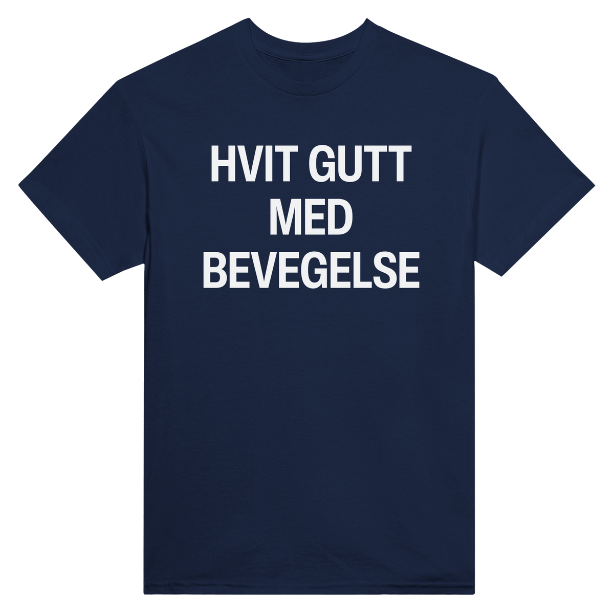 Hvit gutt med bevegelse - t-skjorte – Navy