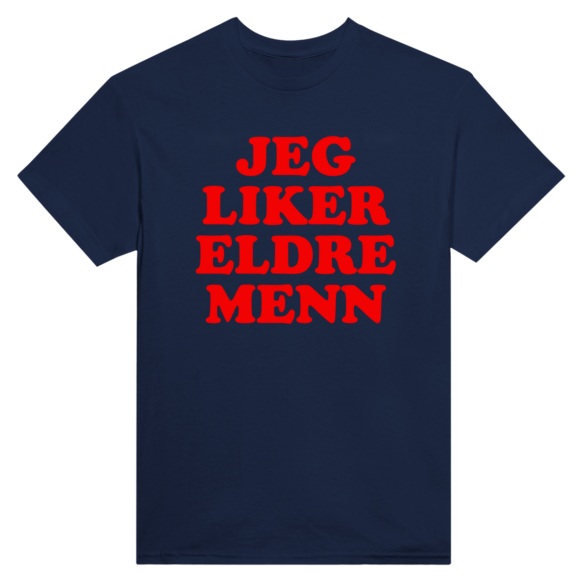 Jeg liker eldre menn - t-skjorte – Navy