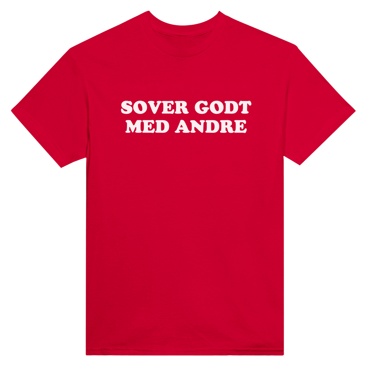 Sover godt med andre - t-skjorte – Red