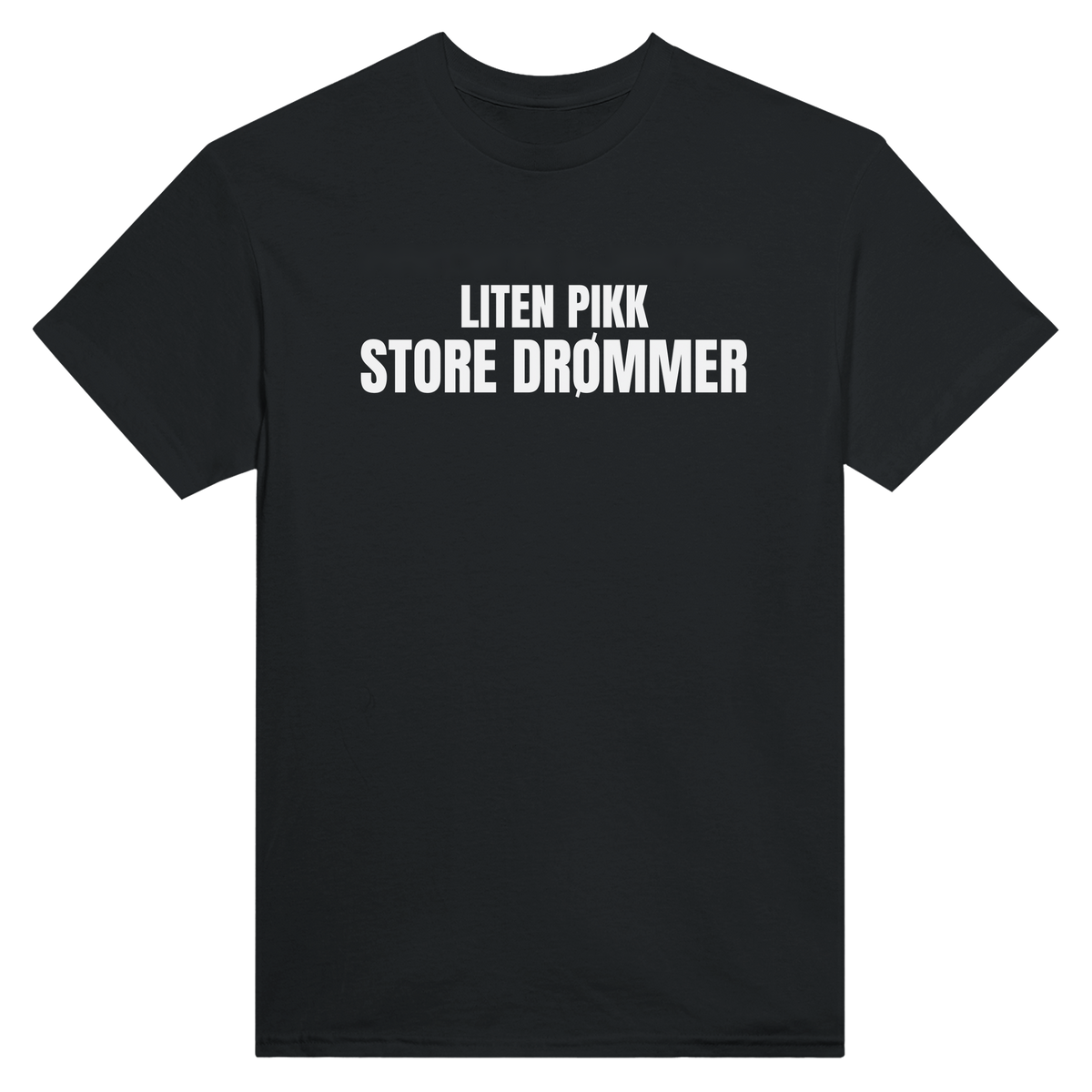 Liten pikk store drømmer - t-skjorte – Black