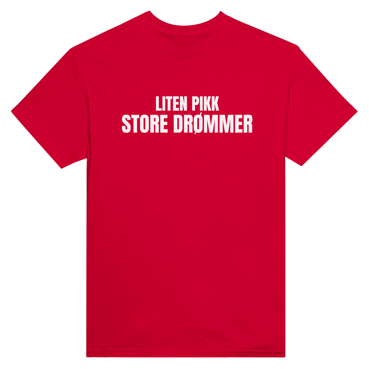 Liten pikk store drømmer - t-skjorte – Red