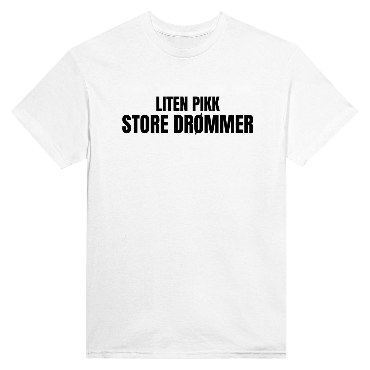 Liten pikk store drømmer - t-skjorte – White