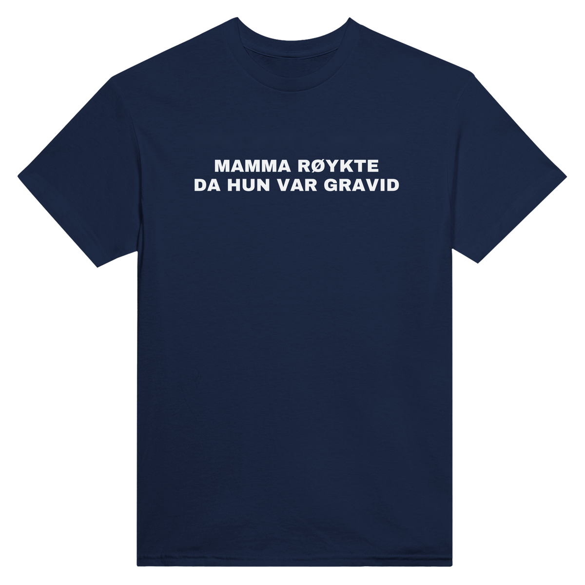 Mamma røykte da hun var gravid - t-skjorte – Navy
