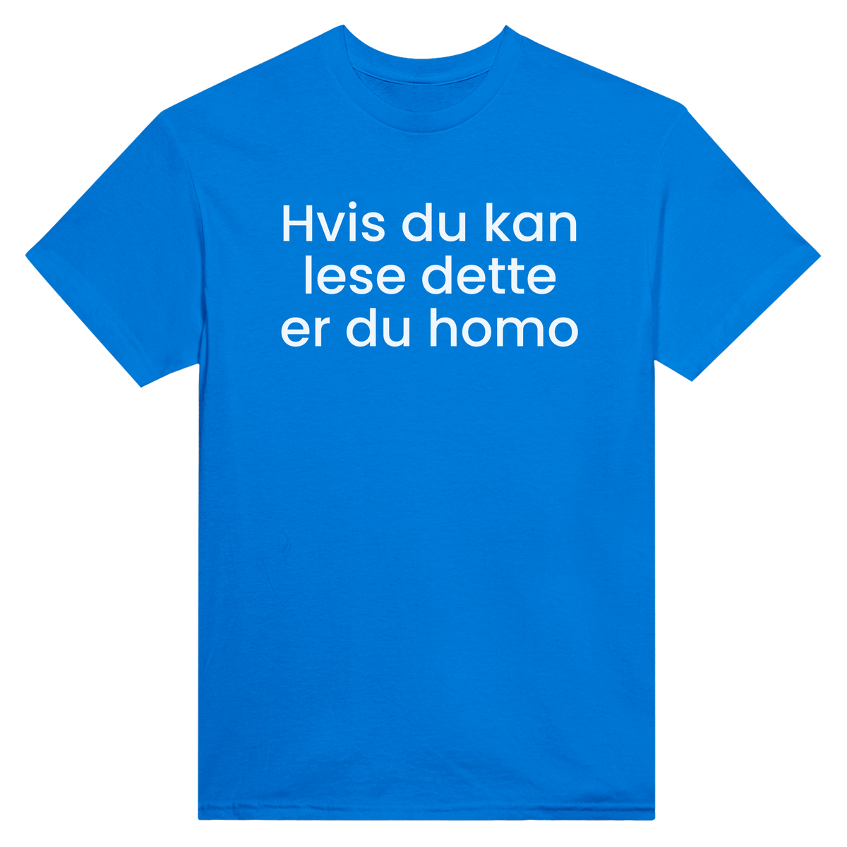 Hvis du kan lese dette er du homo - t-skjorte – Royal