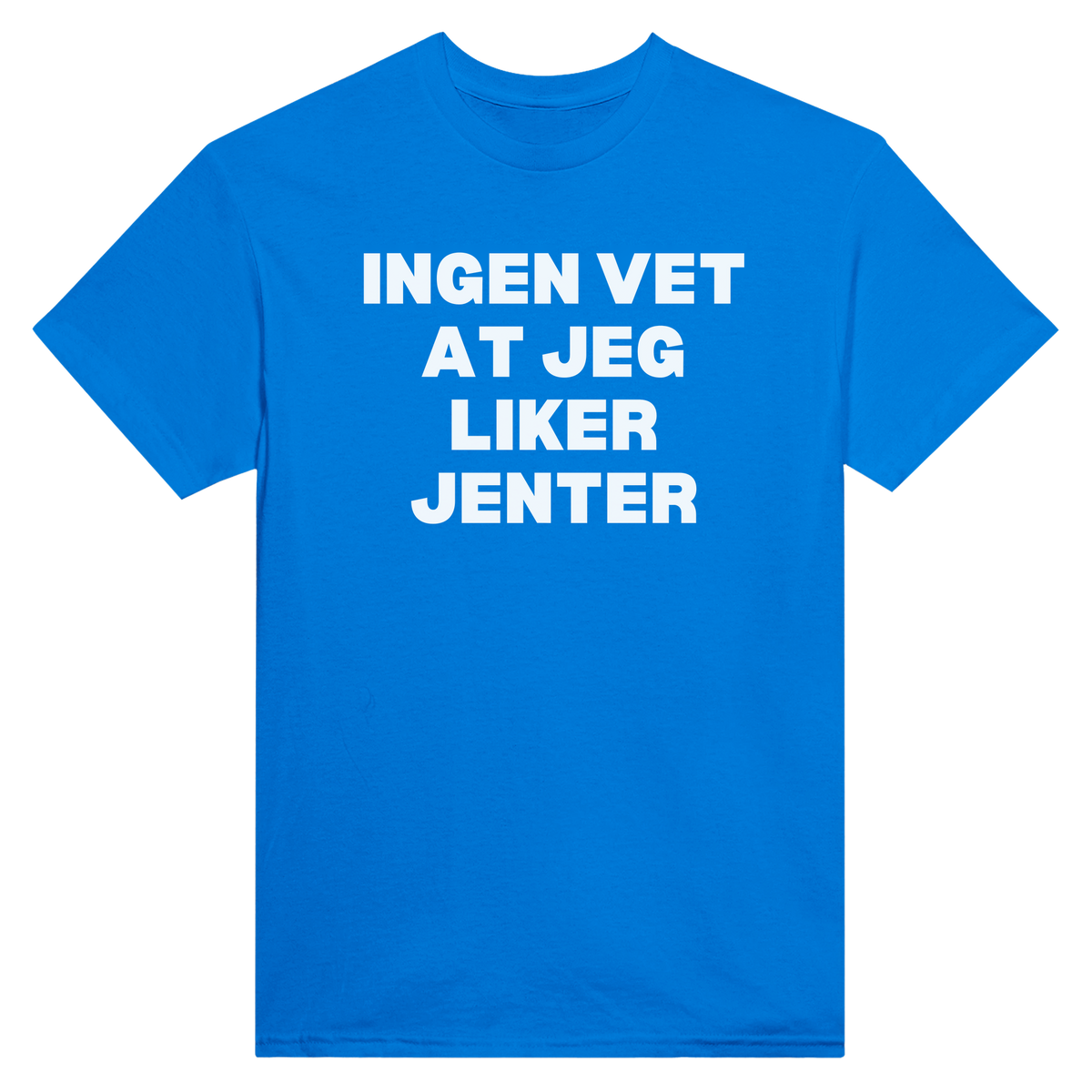 Ingen vet at jeg liker jenter - t-skjorte – Royal