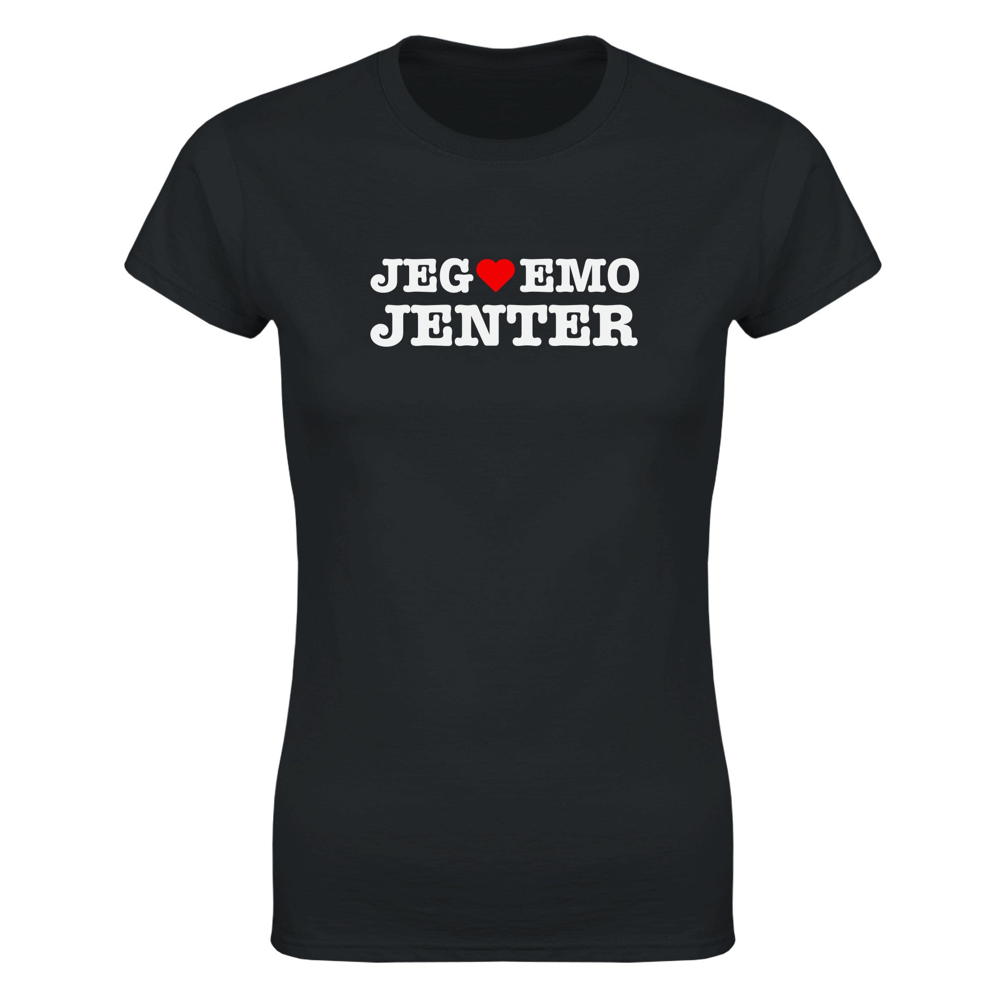 Jeg elsker emo jenter - Dame t-skjorte – Black