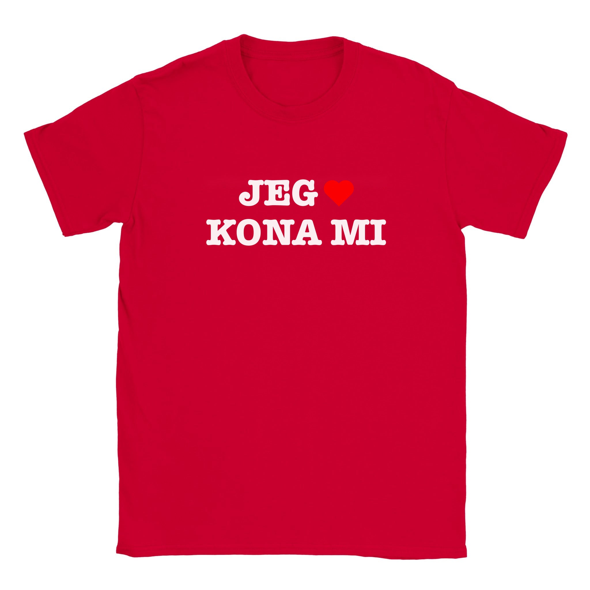 Jeg elsker kona mi - Baby tee – Red