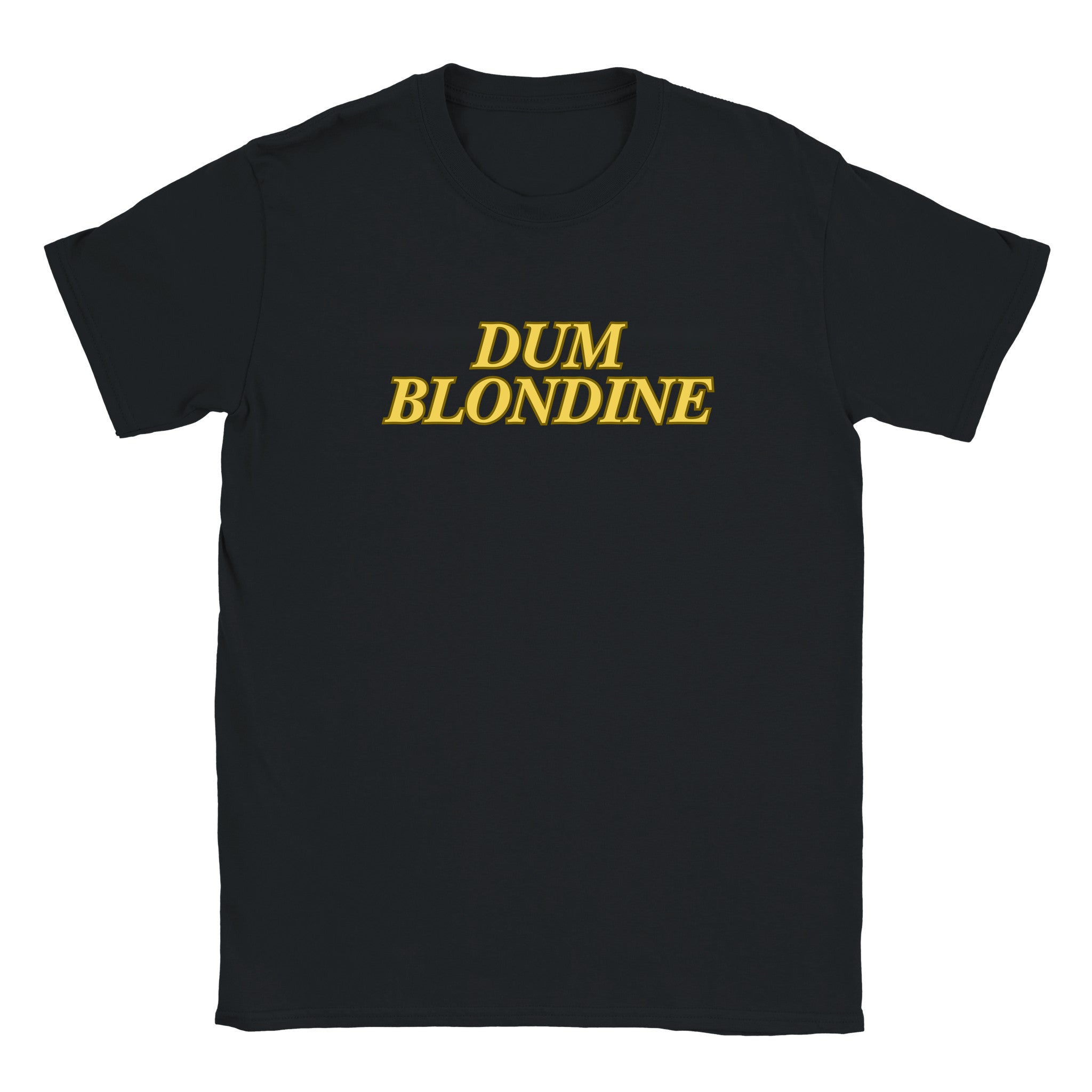 Dum blondine - Baby tee – Black