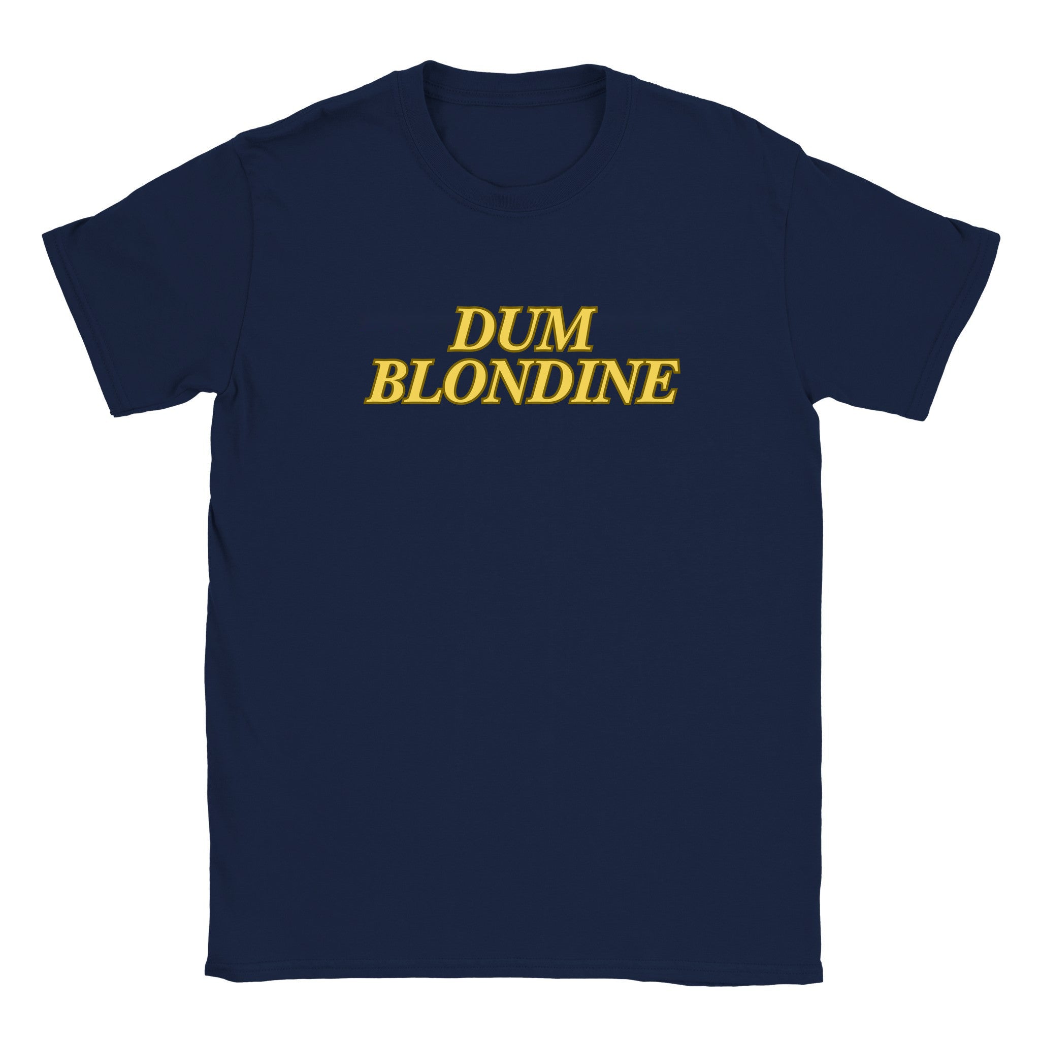 Dum blondine - Baby tee – Navy