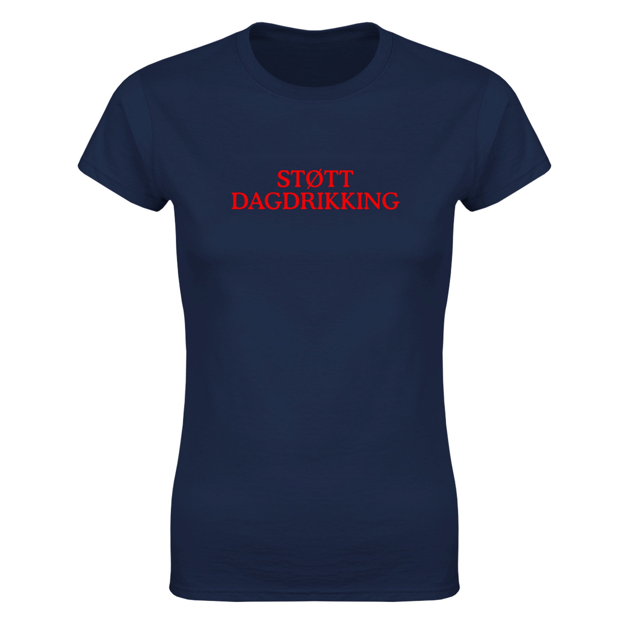 Støtt dagdrikking - Dame t-skjorte – Navy