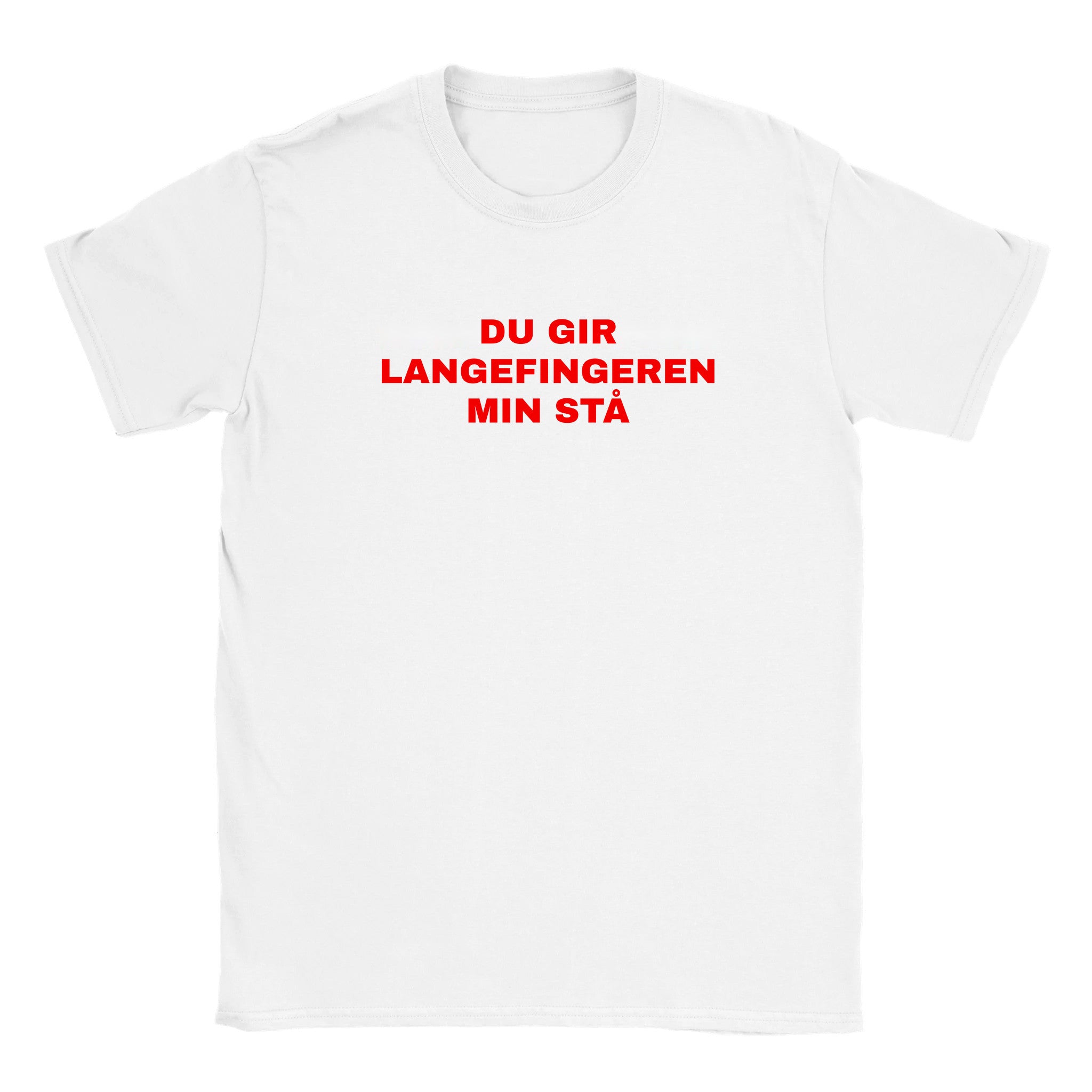 Du gir langefingeren min stå - Baby tee – White