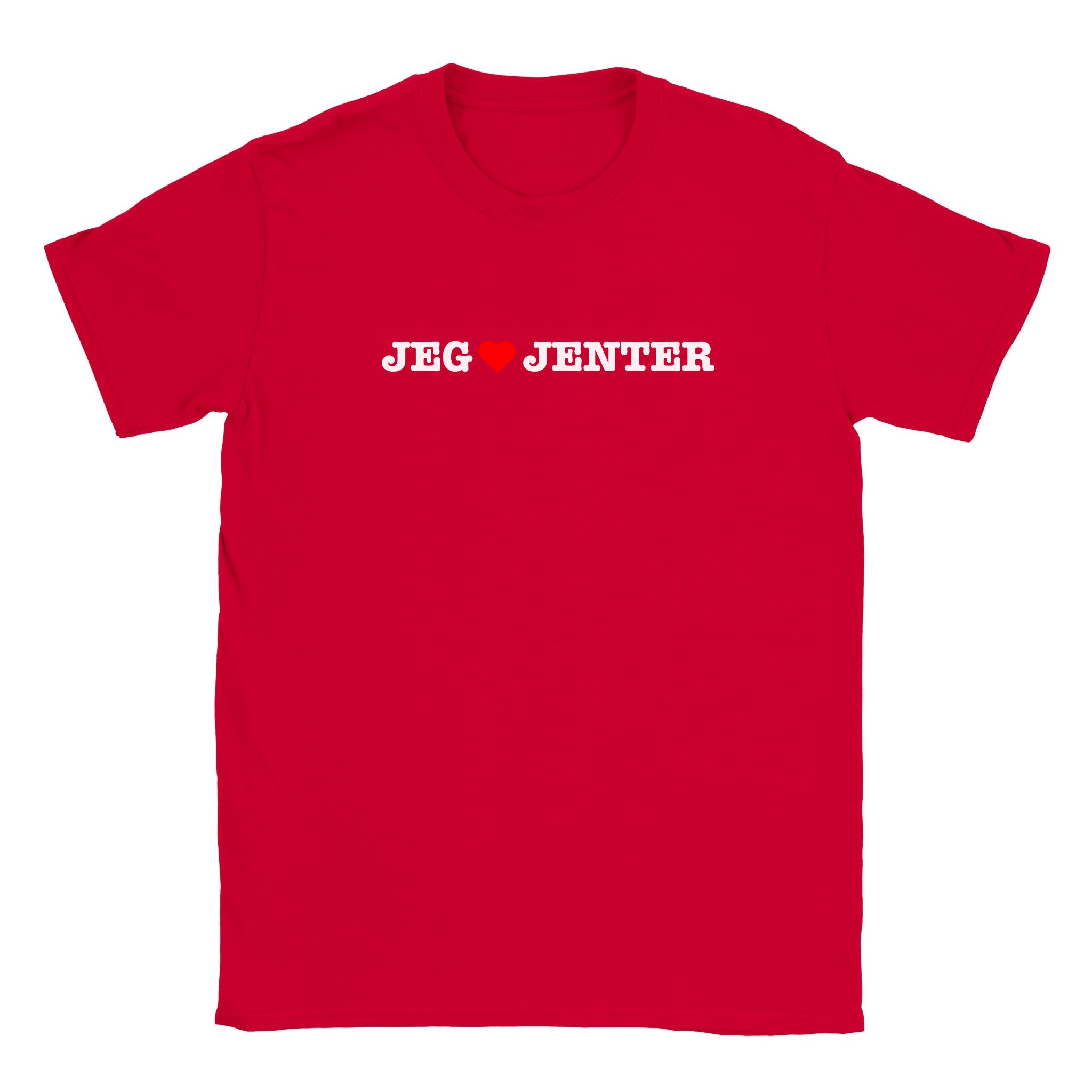 Jeg elsker jenter - Baby tee – Red