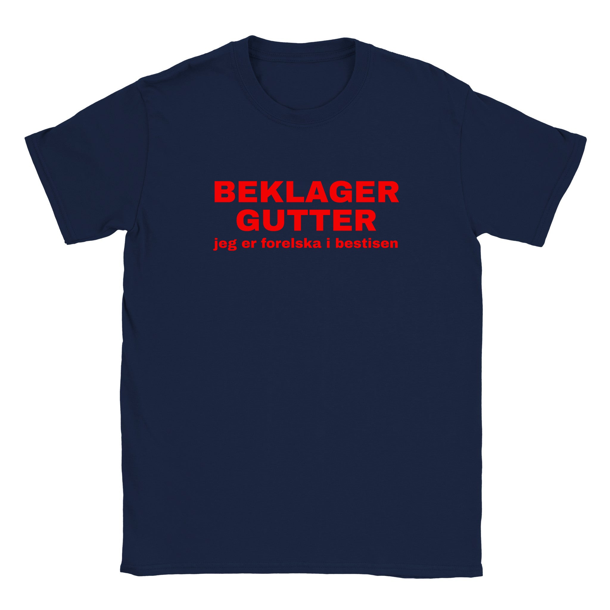 Beklager gutter jeg er forelska i bestisen - Baby tee – Navy