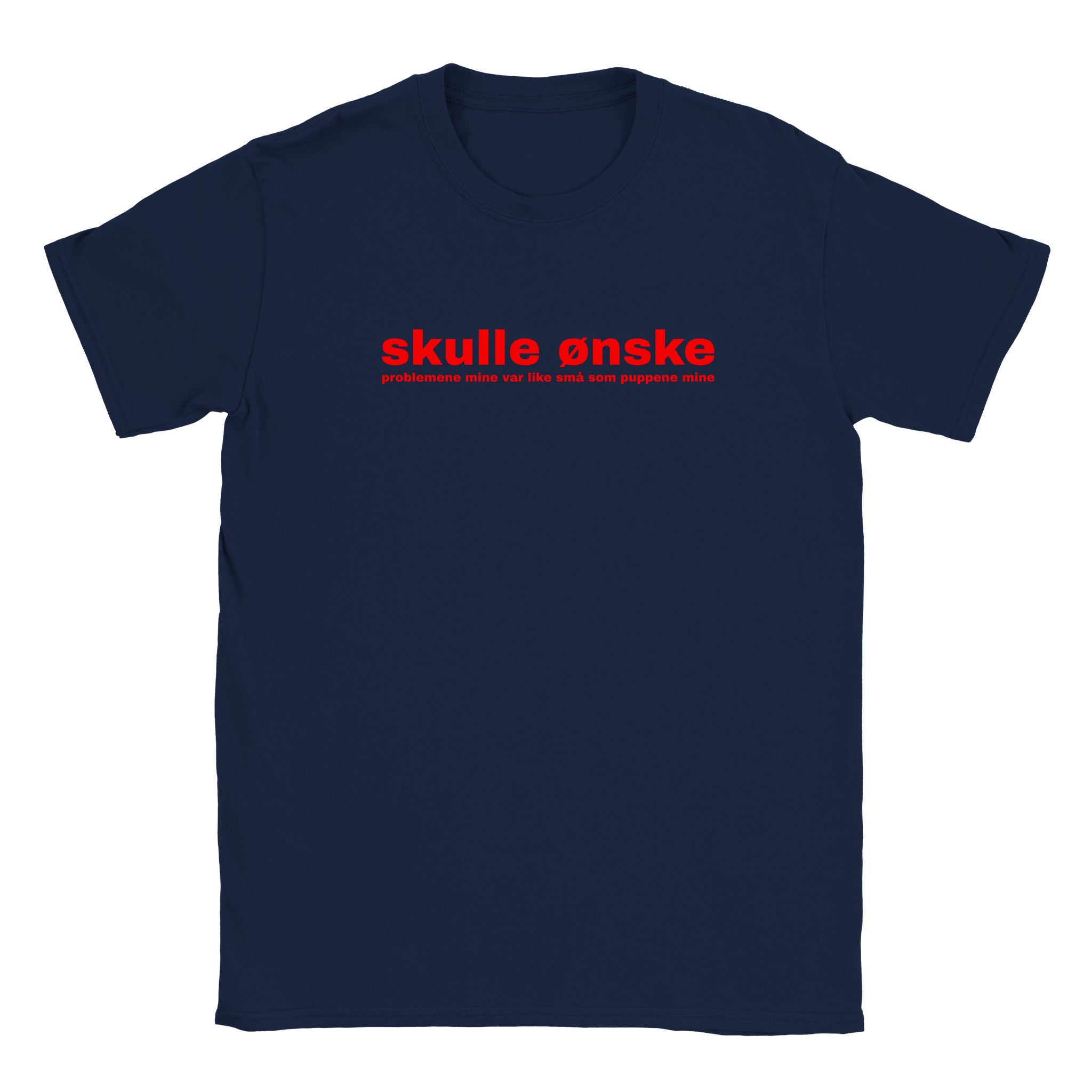 Skulle ønske problemene mine var like små som puppene mine - Baby tee – Navy