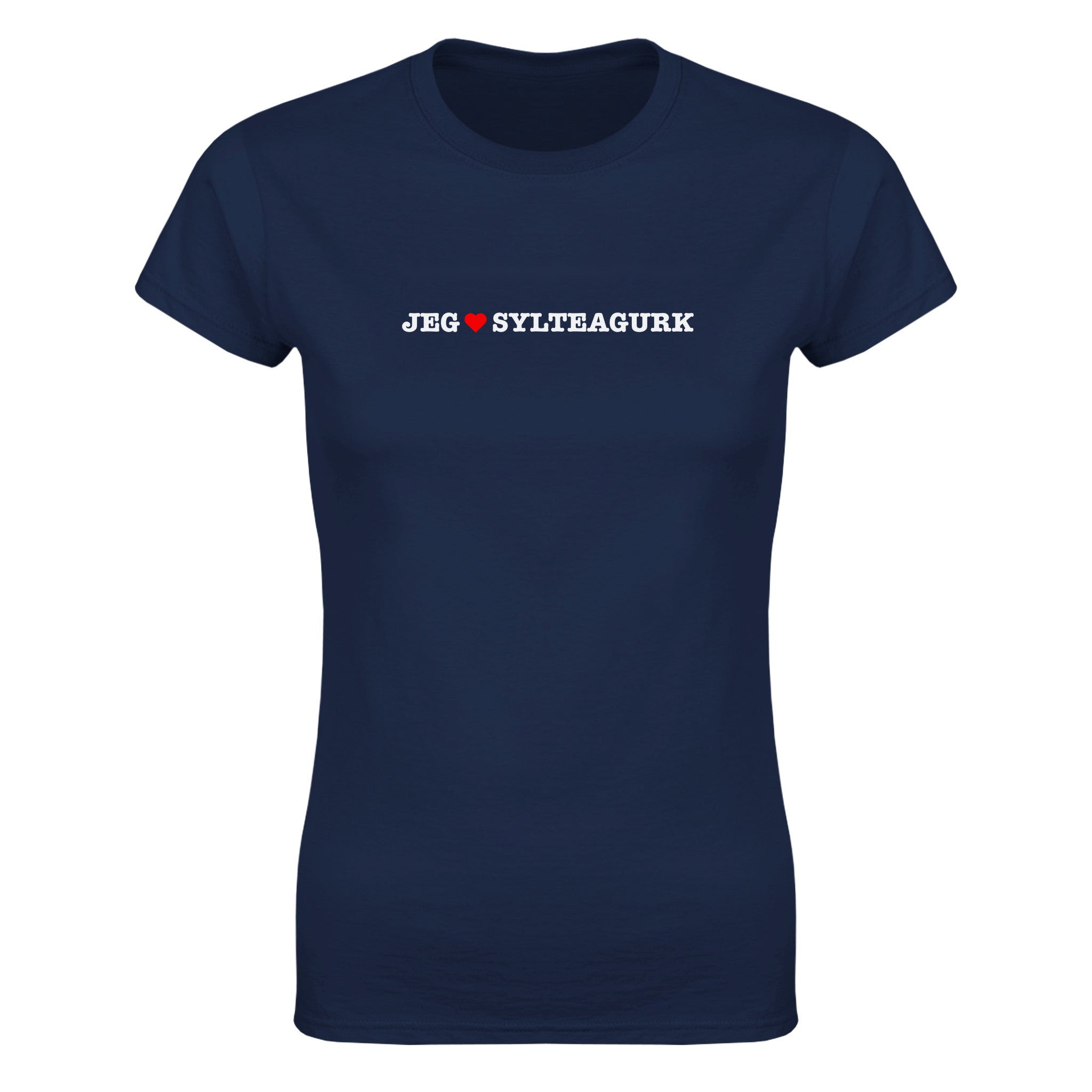 Jeg elsker sylteagurk - Dame t-skjorte – Navy
