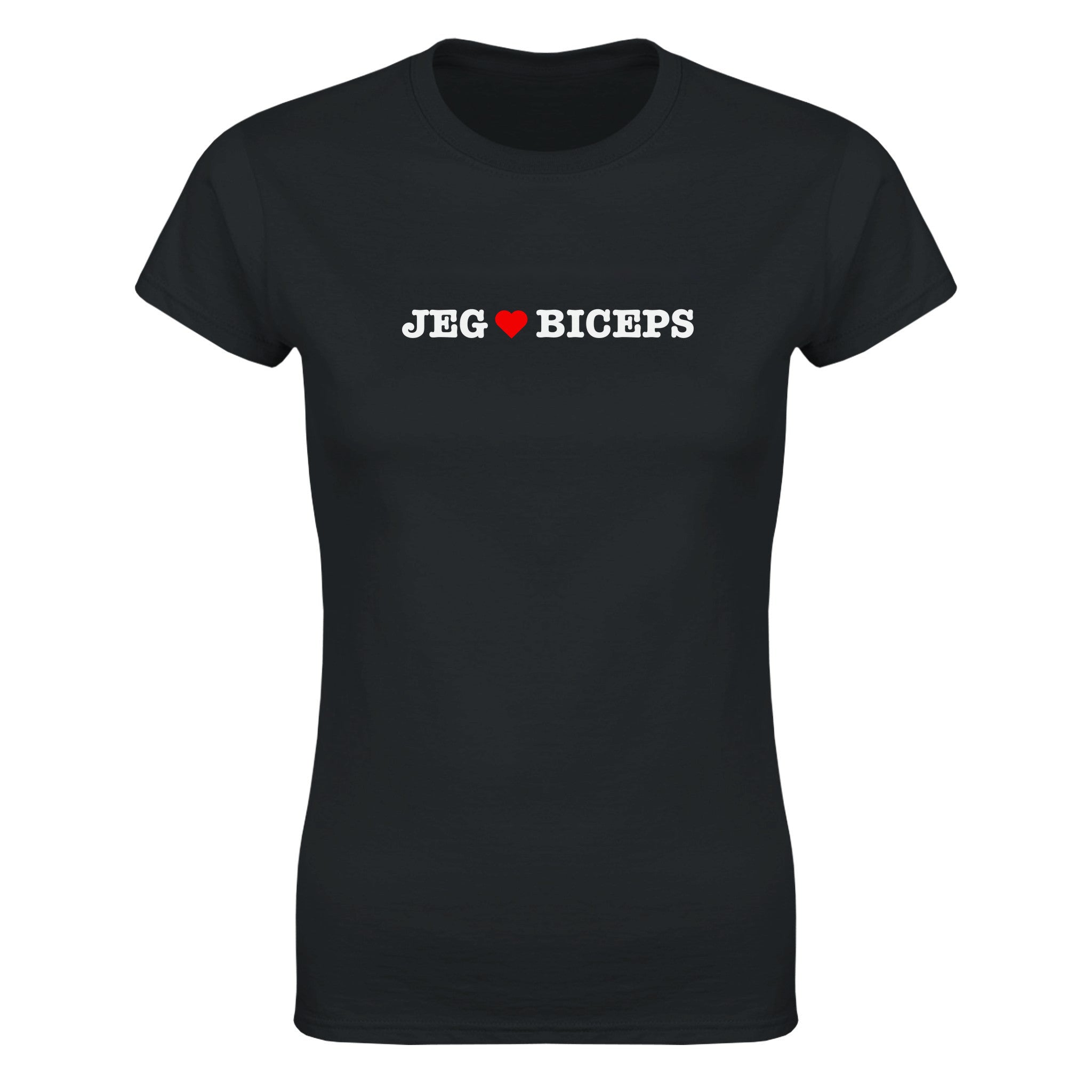 Jeg elsker biceps - Dame t-skjorte – Black