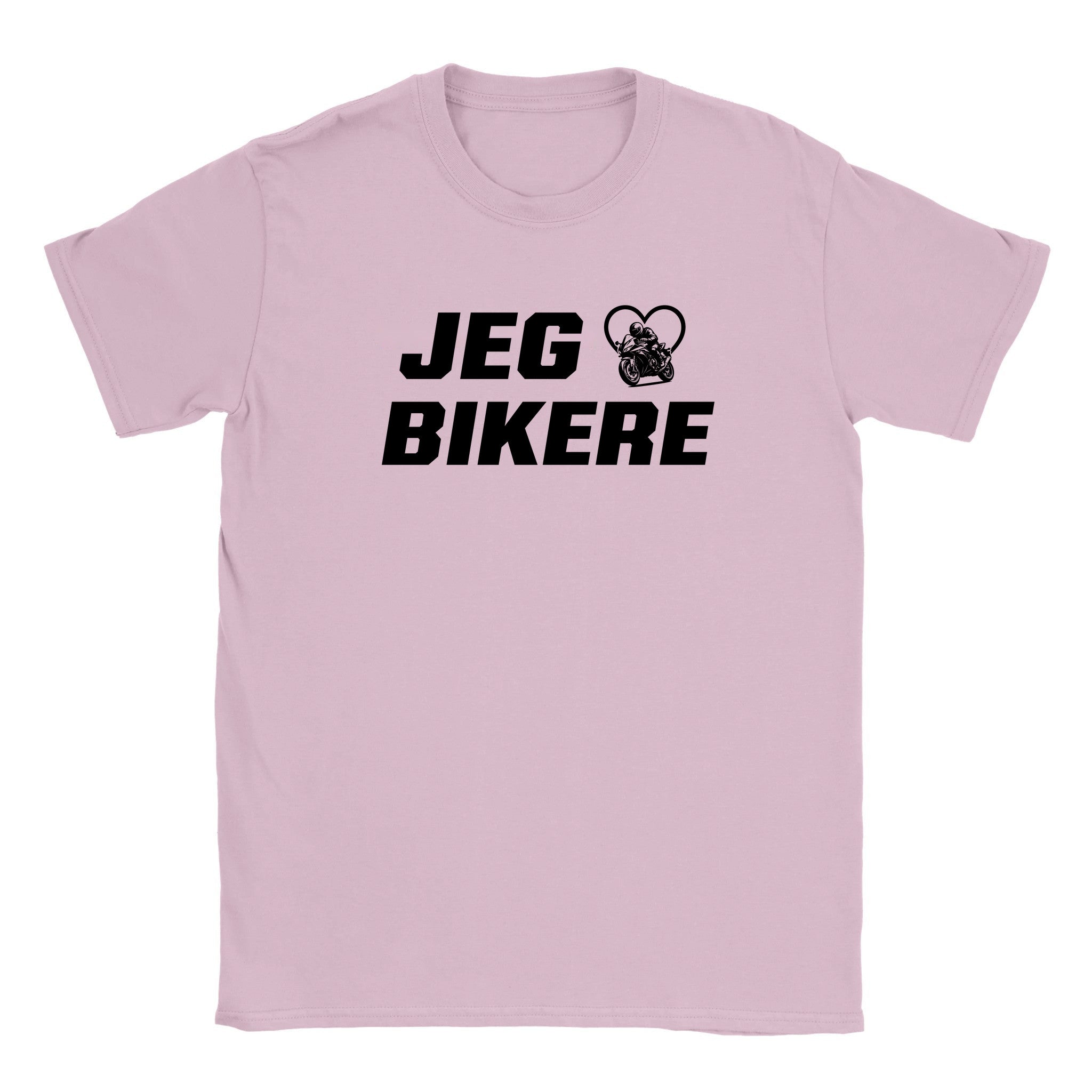 Jeg elsker bikere - Baby tee – Light Pink