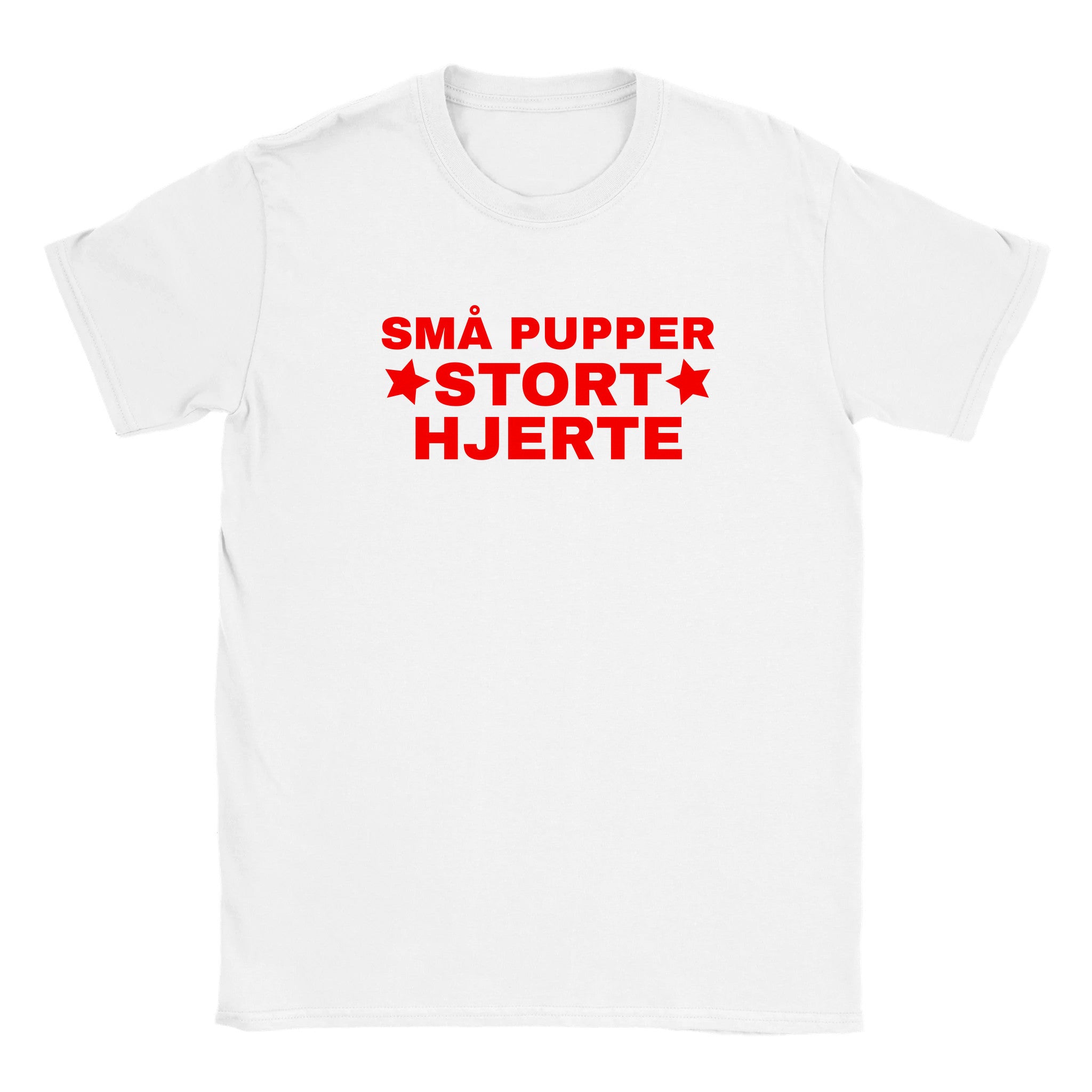 Små pupper stort hjerte - Baby tee – White