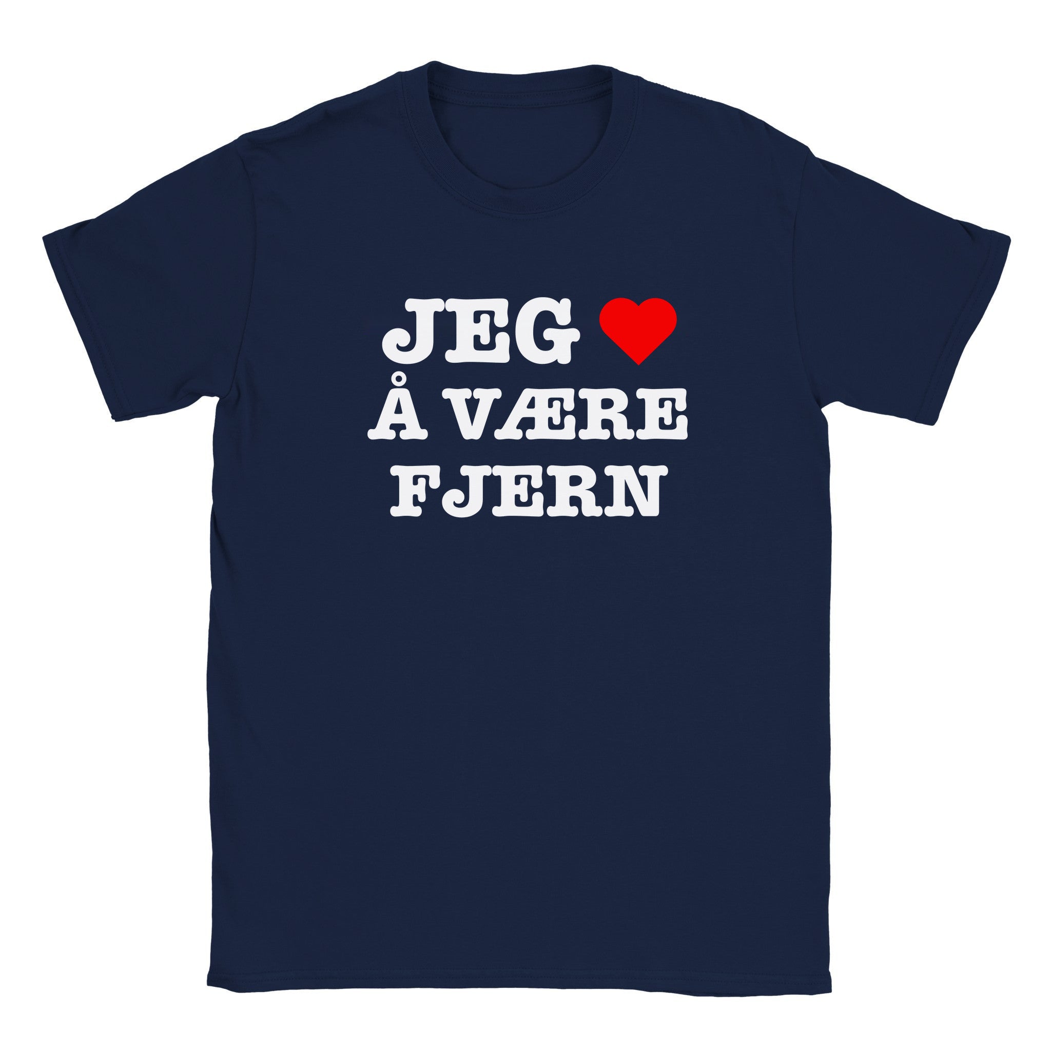 Jeg elsker å være fjern - Baby tee – Navy