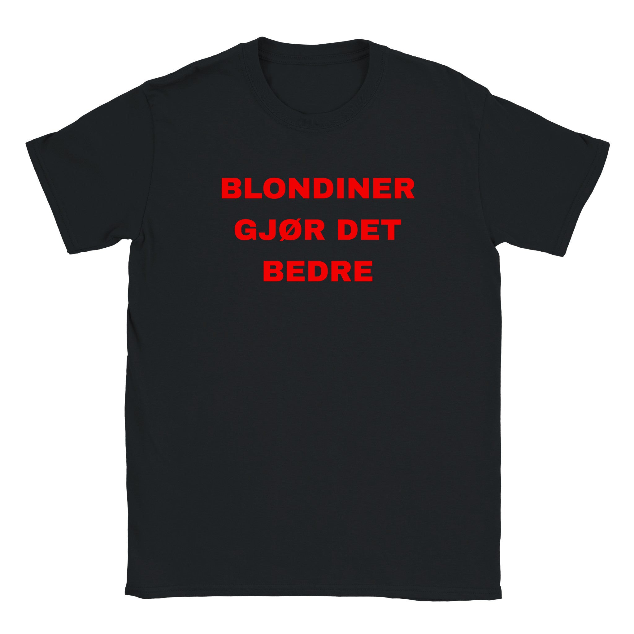Blondiner gjør det bedre - Baby tee – Black
