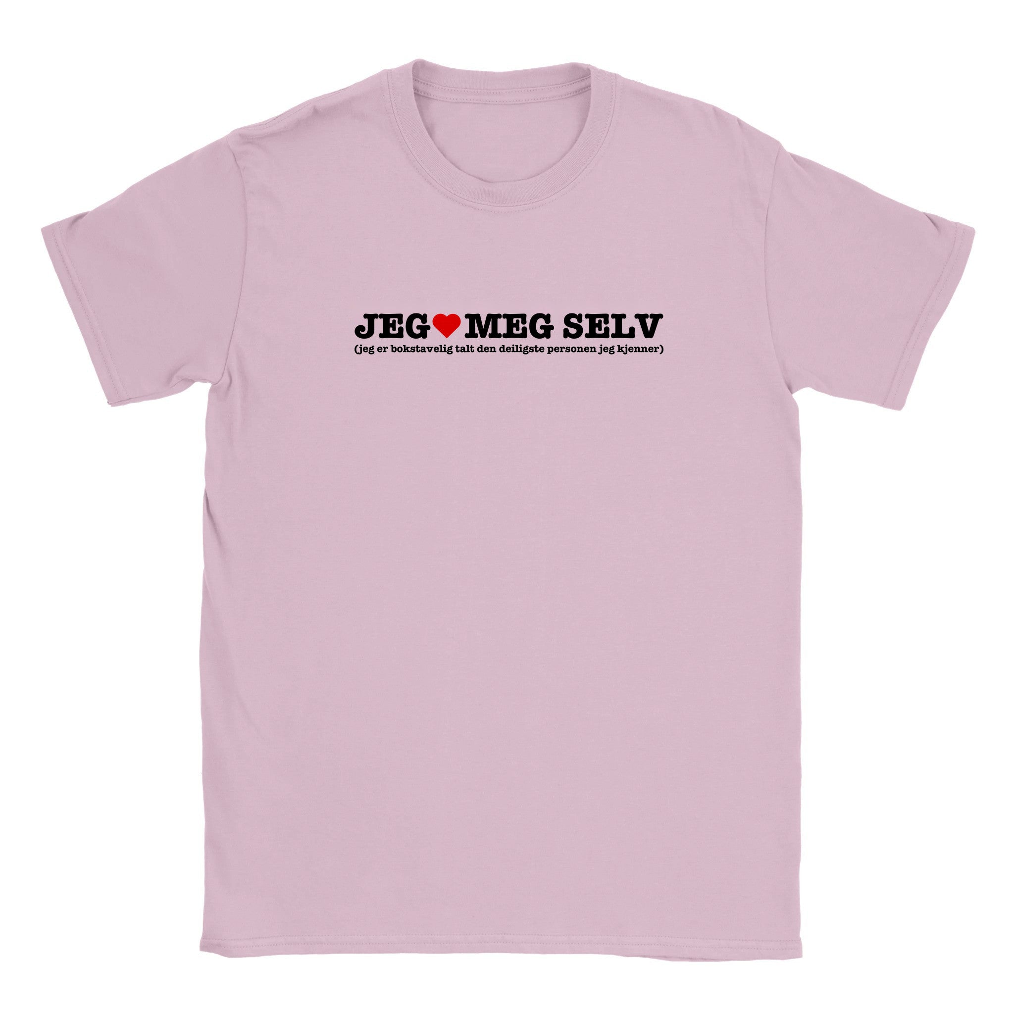 Jeg elsker meg selv (jeg er bokstavelig talt den deiligste personen jeg kjenner) - Baby tee – Light Pink