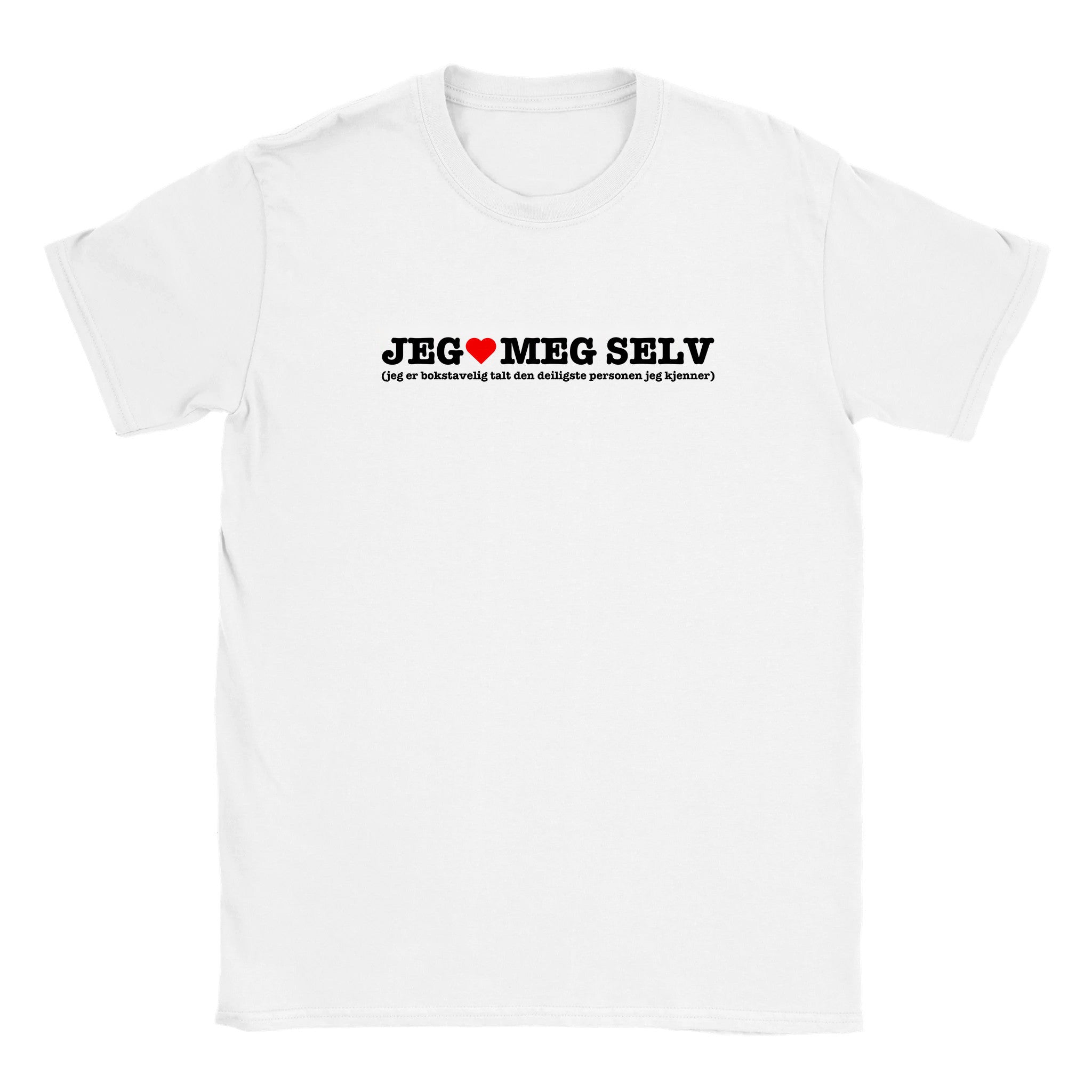 Jeg elsker meg selv (jeg er bokstavelig talt den deiligste personen jeg kjenner) - Baby tee – White