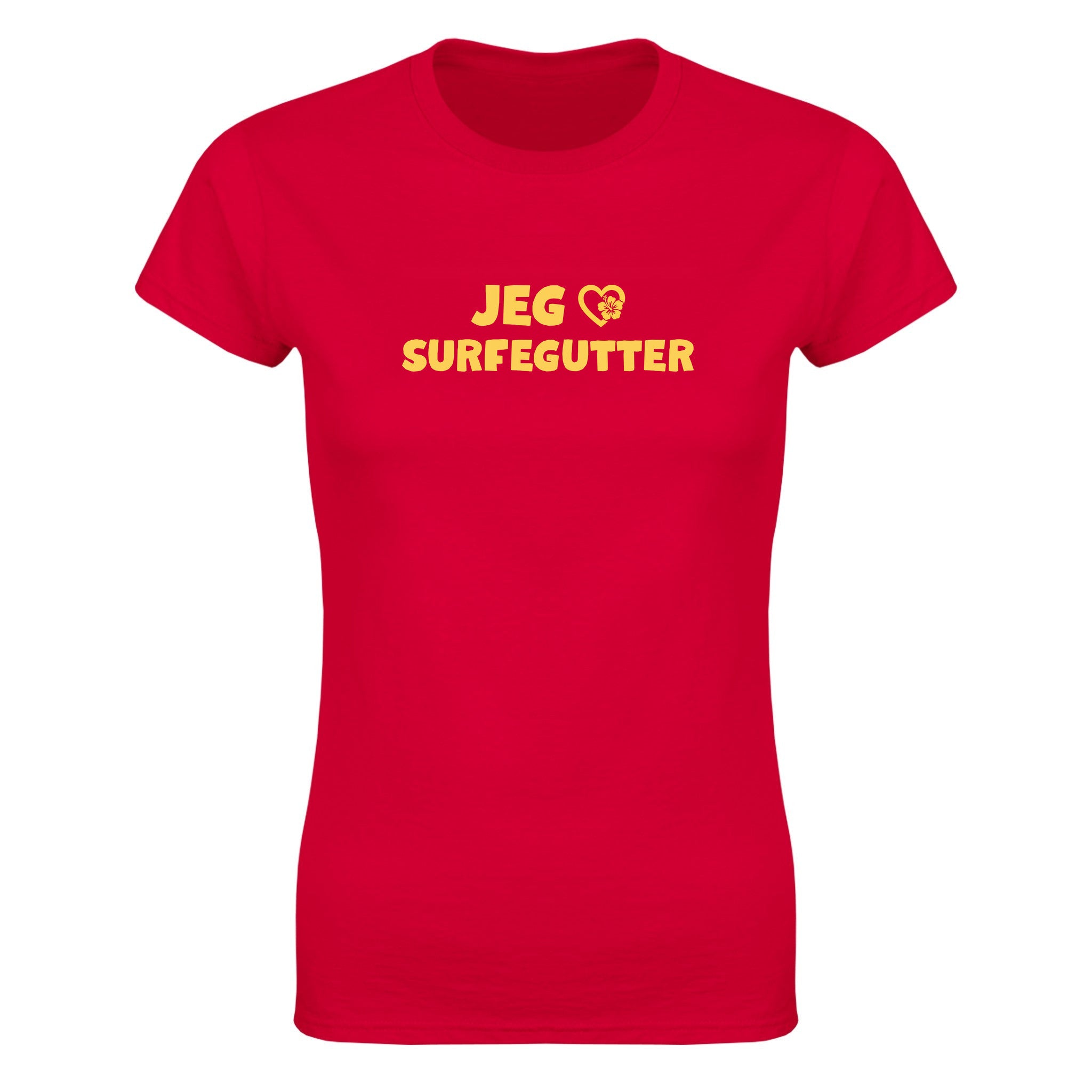 Jeg elsker surfegutter - Dame t-skjorte – Red