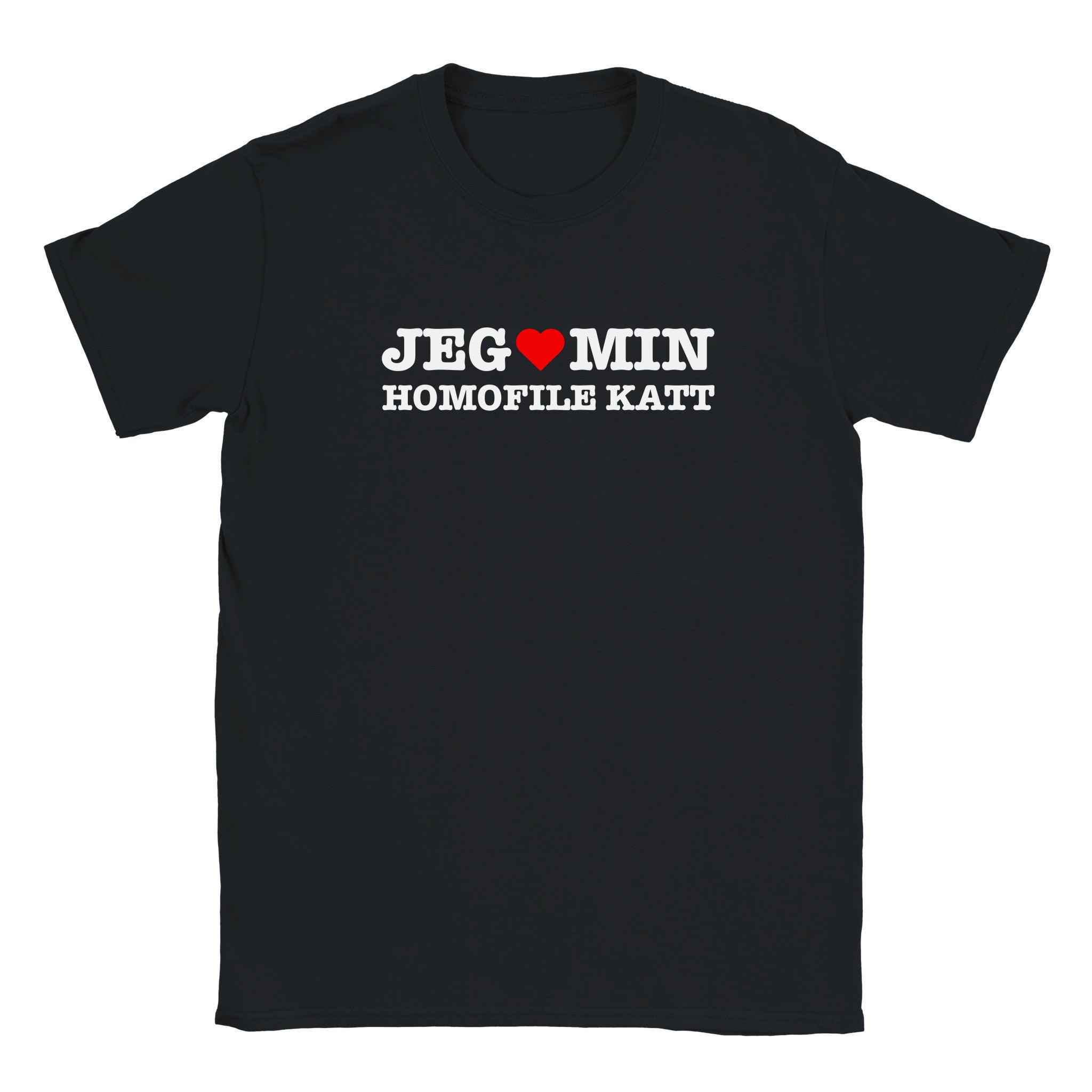 Jeg elsker min homofile katt - Baby tee – Black