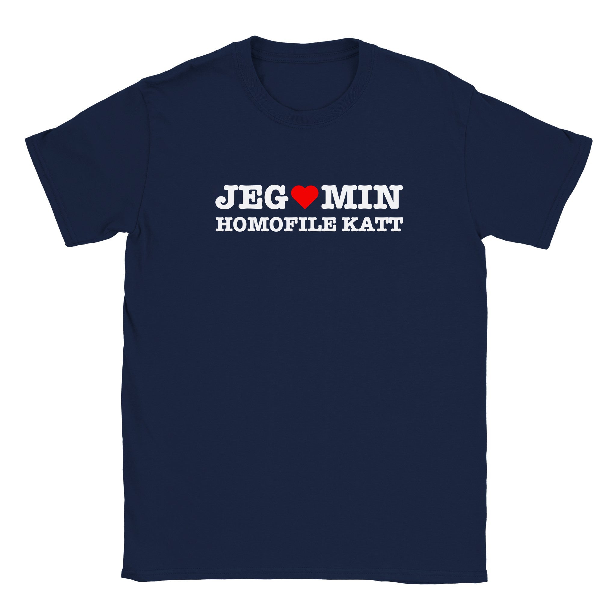 Jeg elsker min homofile katt - Baby tee – Navy