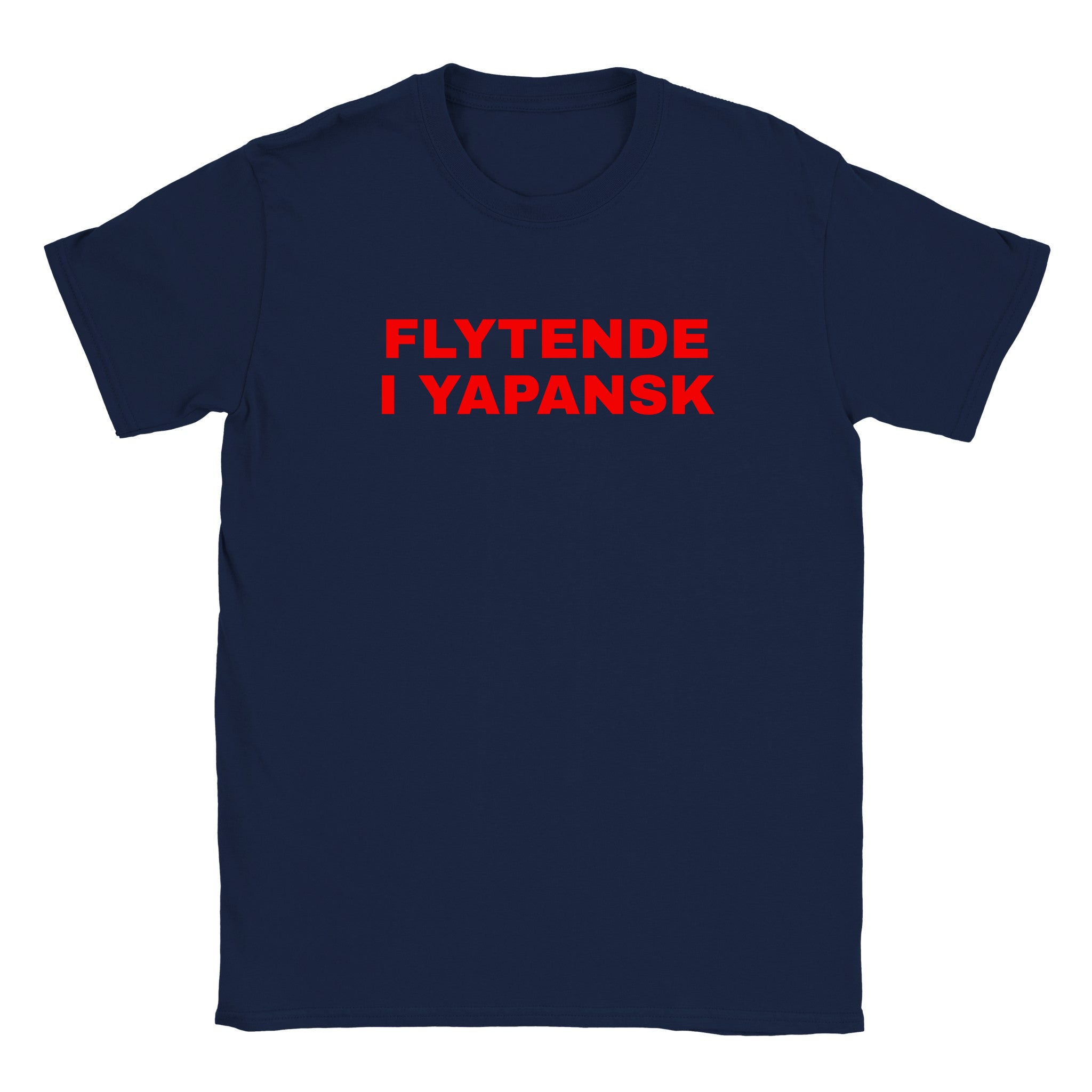 Flytende i yapansk - Baby tee – Navy