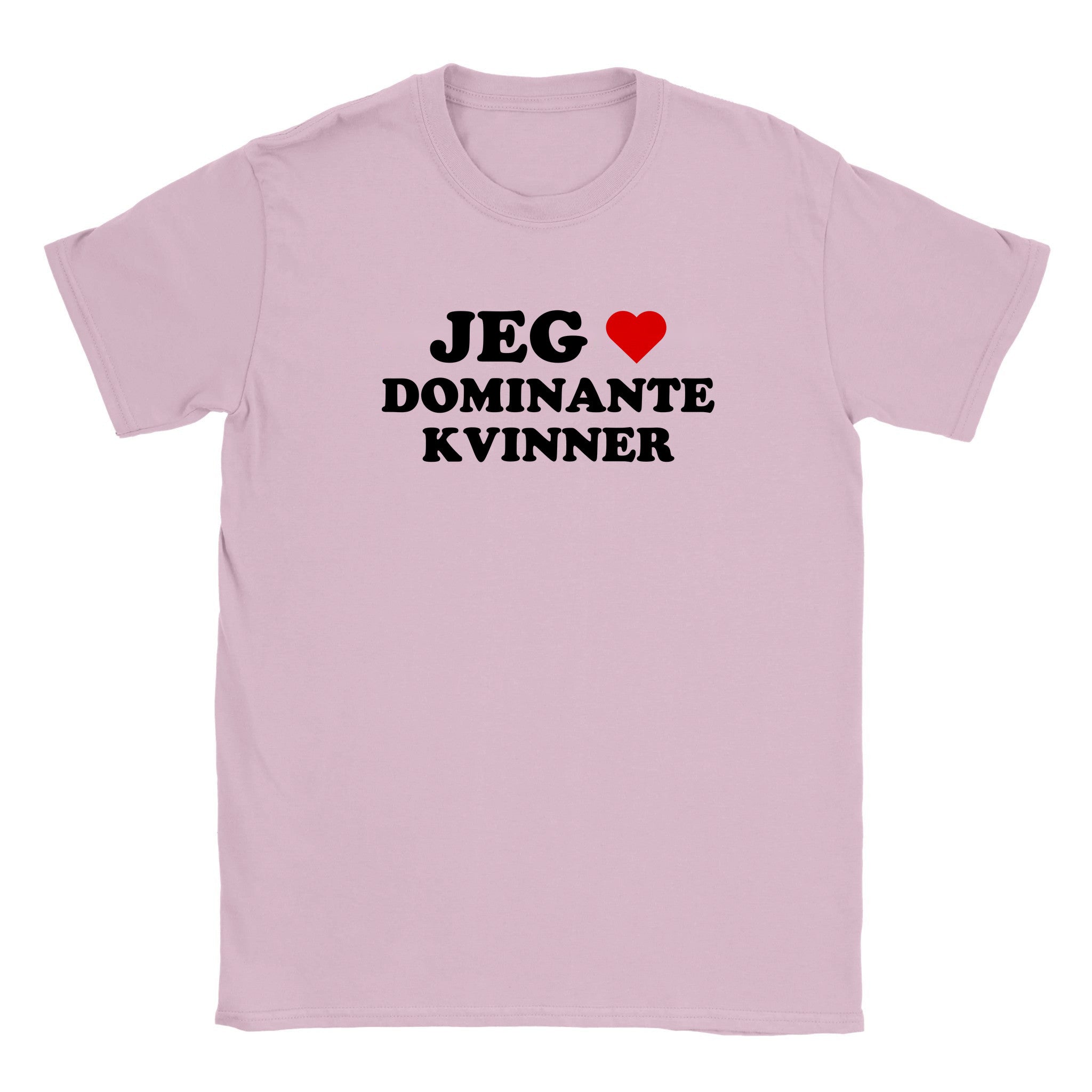 Jeg elsker dominante kvinner - Baby tee – Light Pink