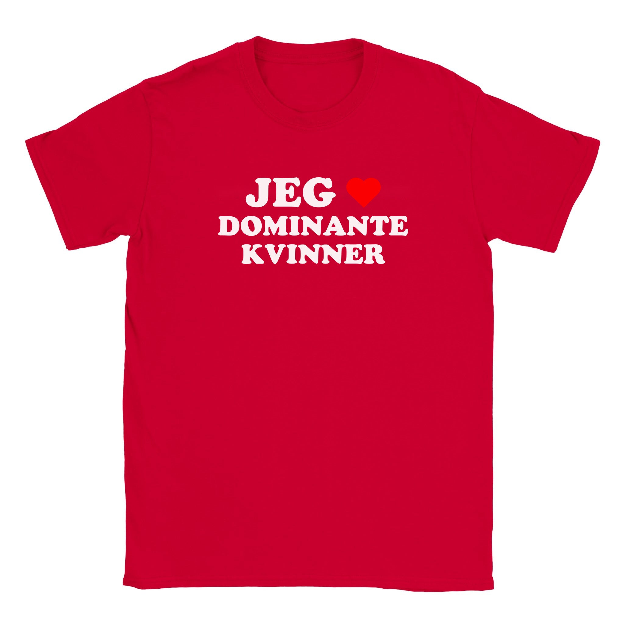 Jeg elsker dominante kvinner - Baby tee – Red