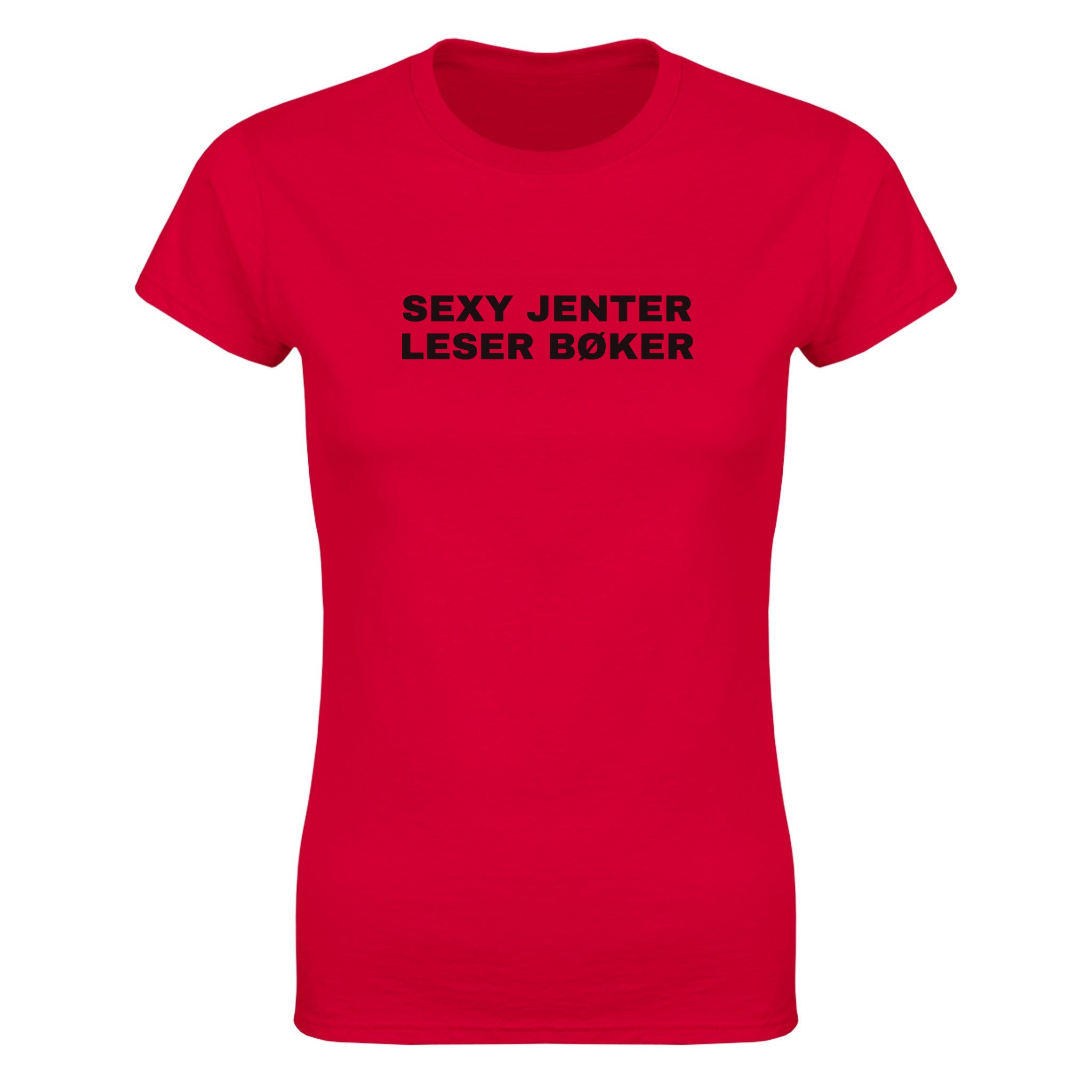 Sexy jenter leser bøker - Dame t-skjorte – Red